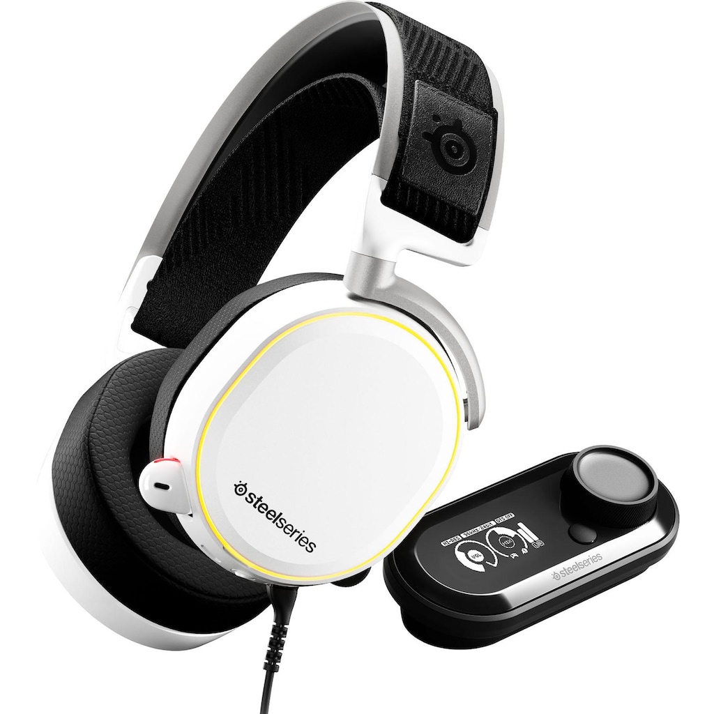 SteelSeries Gaming-Headset »Arctis Pro + GameDAC White«, Hi-Res-Noise-Cancelling