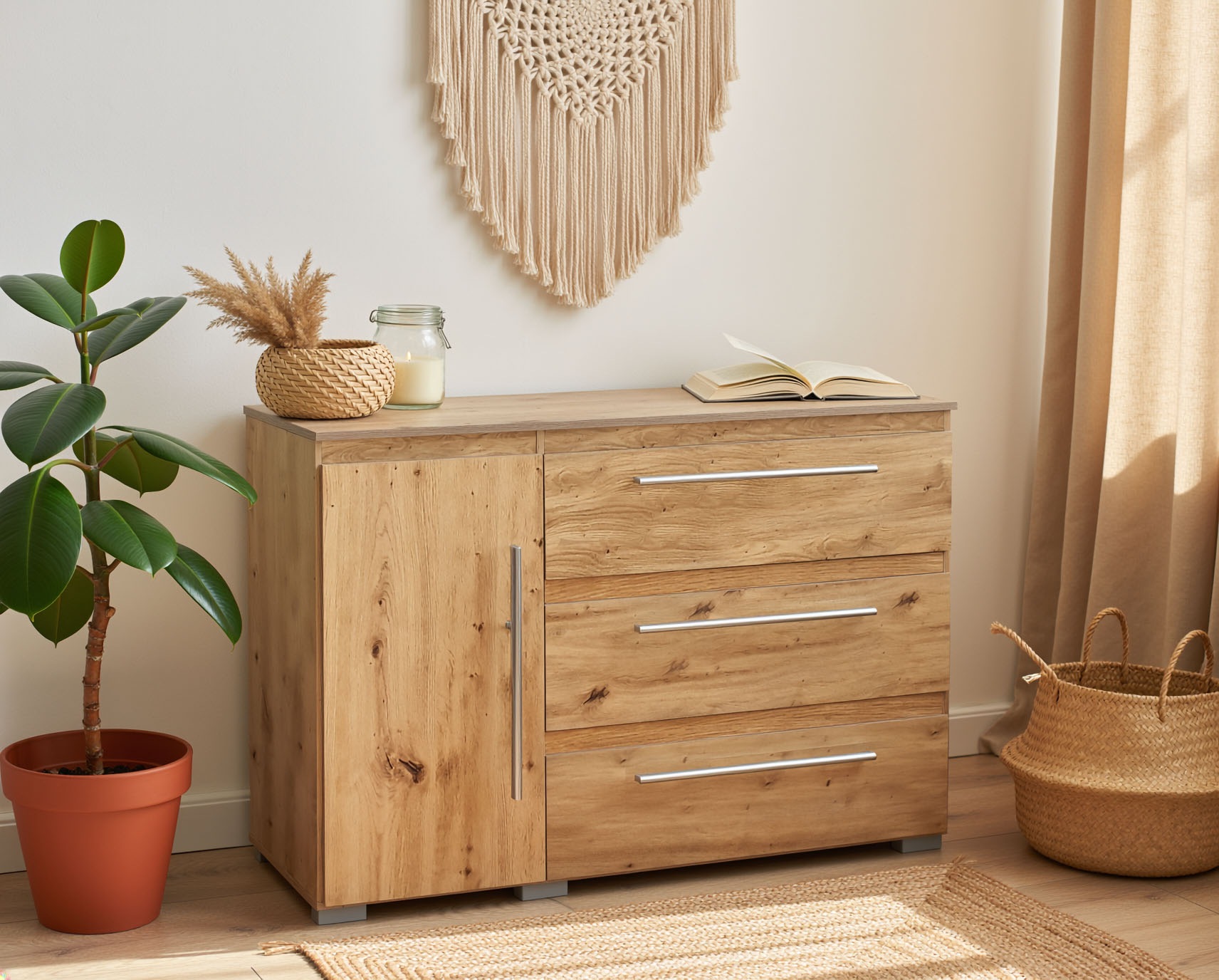 Home affaire Kombikommode »Bali« mit Melamin-Oberfläche