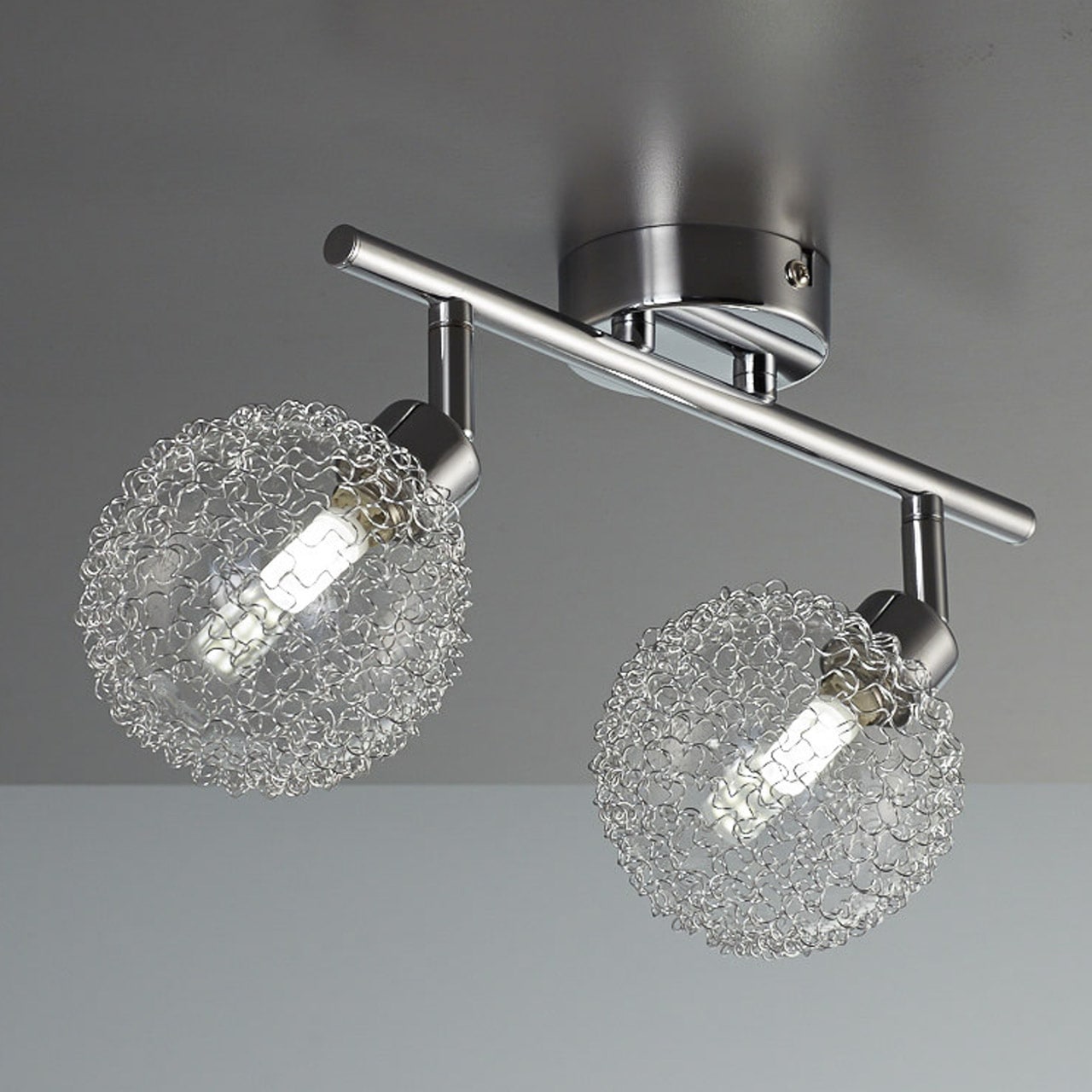 B.K.Licht LED Deckenleuchte, 2 Chrom Wohnzimmer Deckenlampe Design BAUR modern drehbar LED | G9 kaufen Lampe flammig-flammig