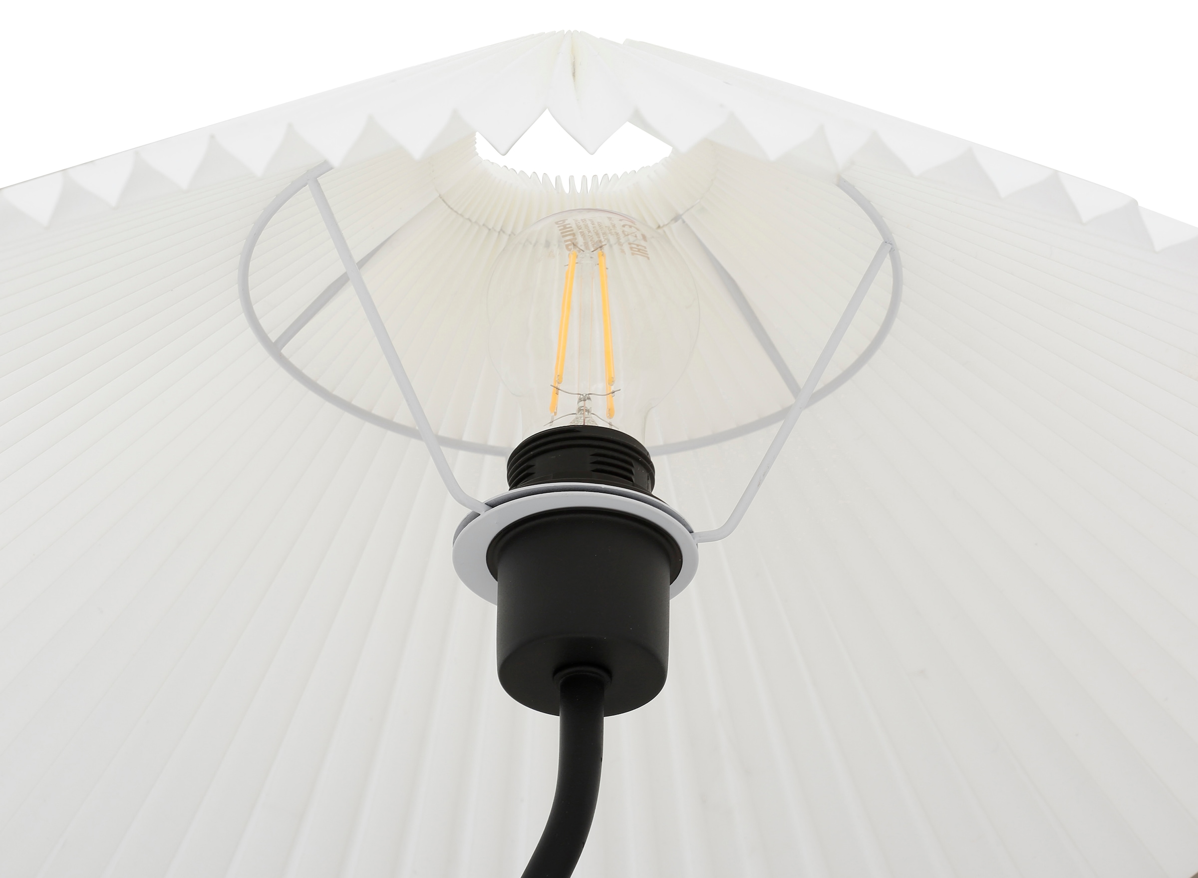 LeGer Papierlampe »Letty«, in Home BAUR im Lena Sale Plisseeoptik 1 by Stoffschirm Tischleuchte flammig-flammig, Gercke Optik Sonnenschirm | Tischlampe,