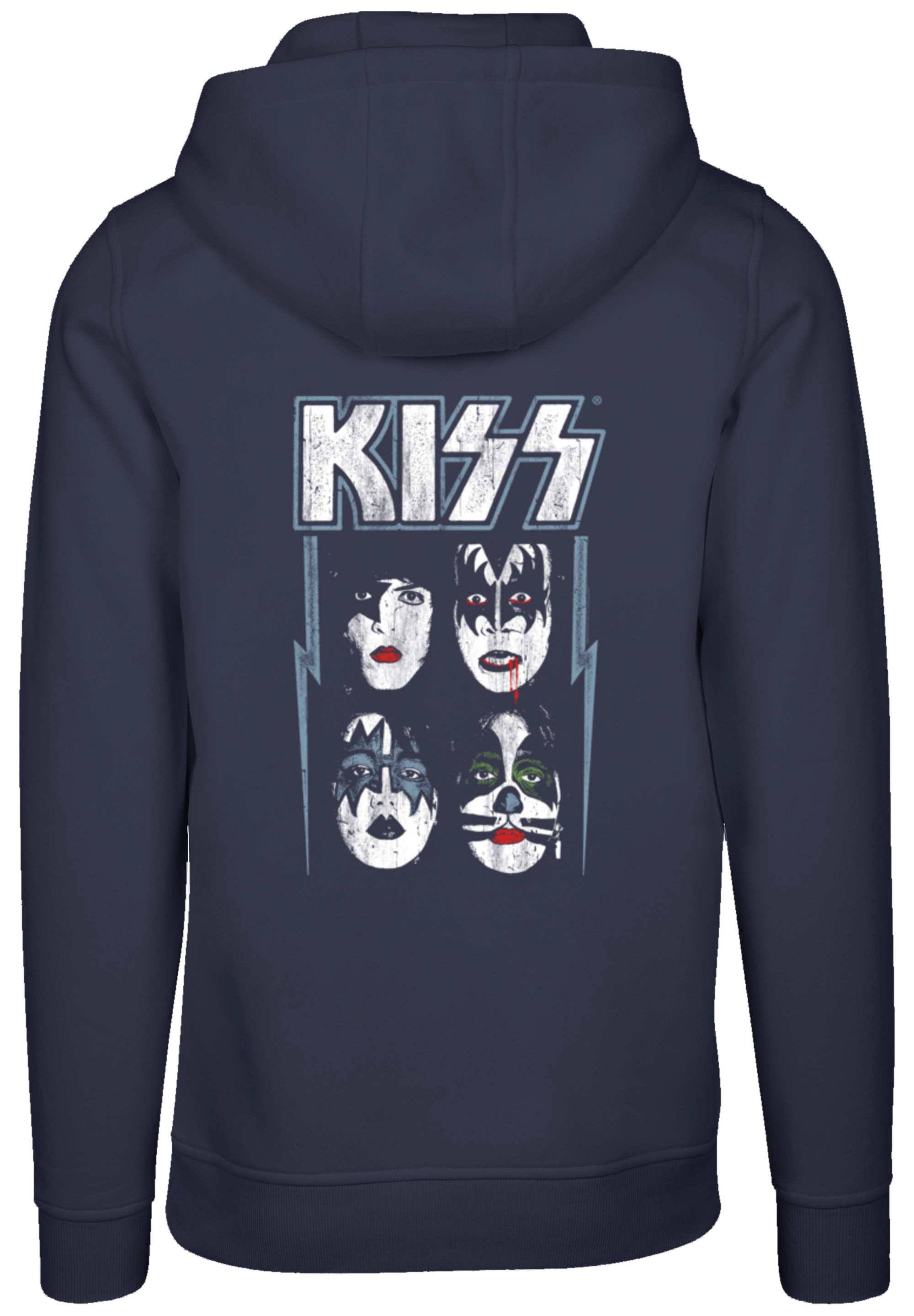 F4NT4STIC Kapuzenpullover »Kiss Rock Music Band Made For Lovin' You«, Premium Qualität, Band, Logo