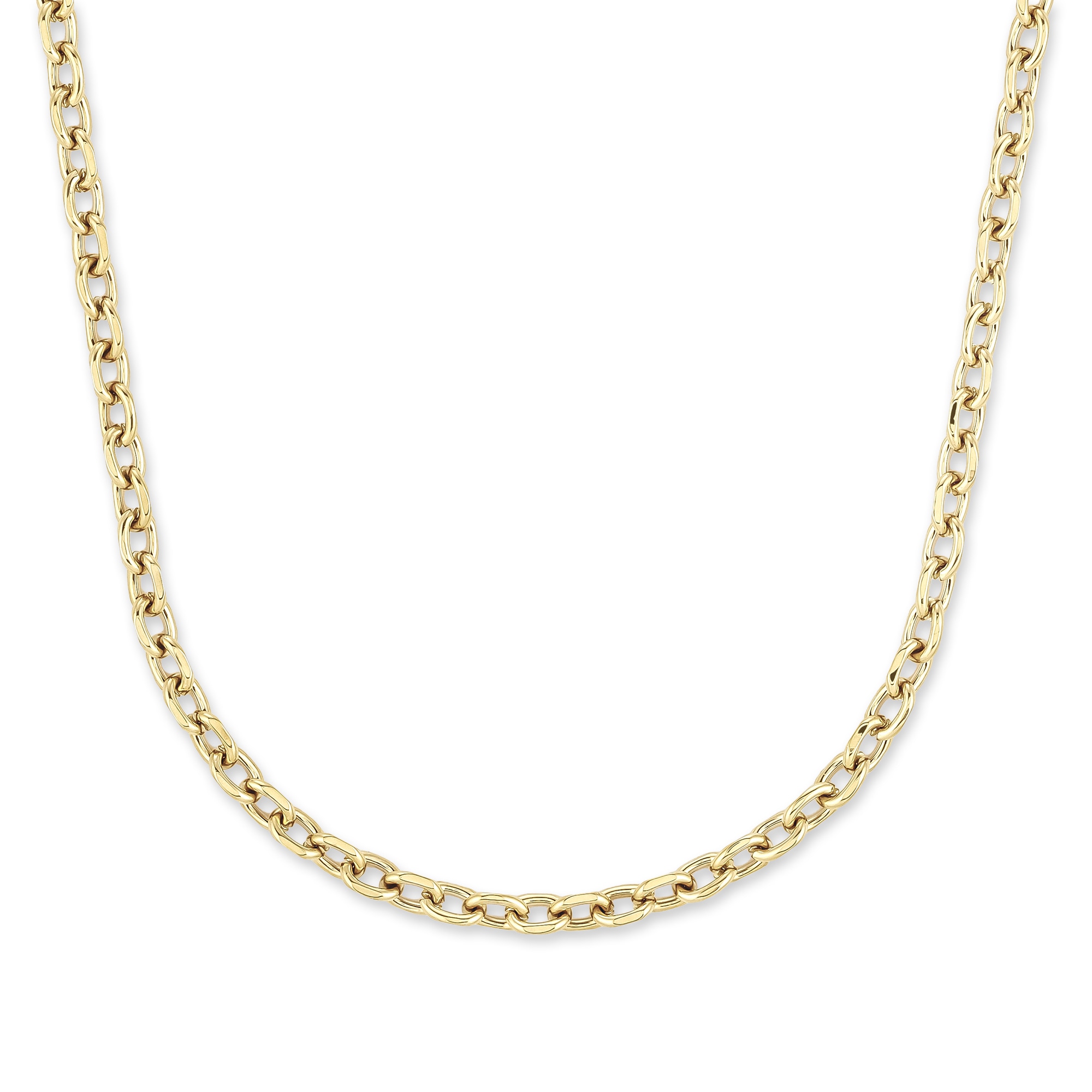 Damen Edelstahlkette "Schmuck Geschenk Halskette Basic Chunky", Edelstahl, L: 45 B: 6mm, gold, COPENHAGEN STUDIOS, Edelstahl, B:6mm, Halsketten