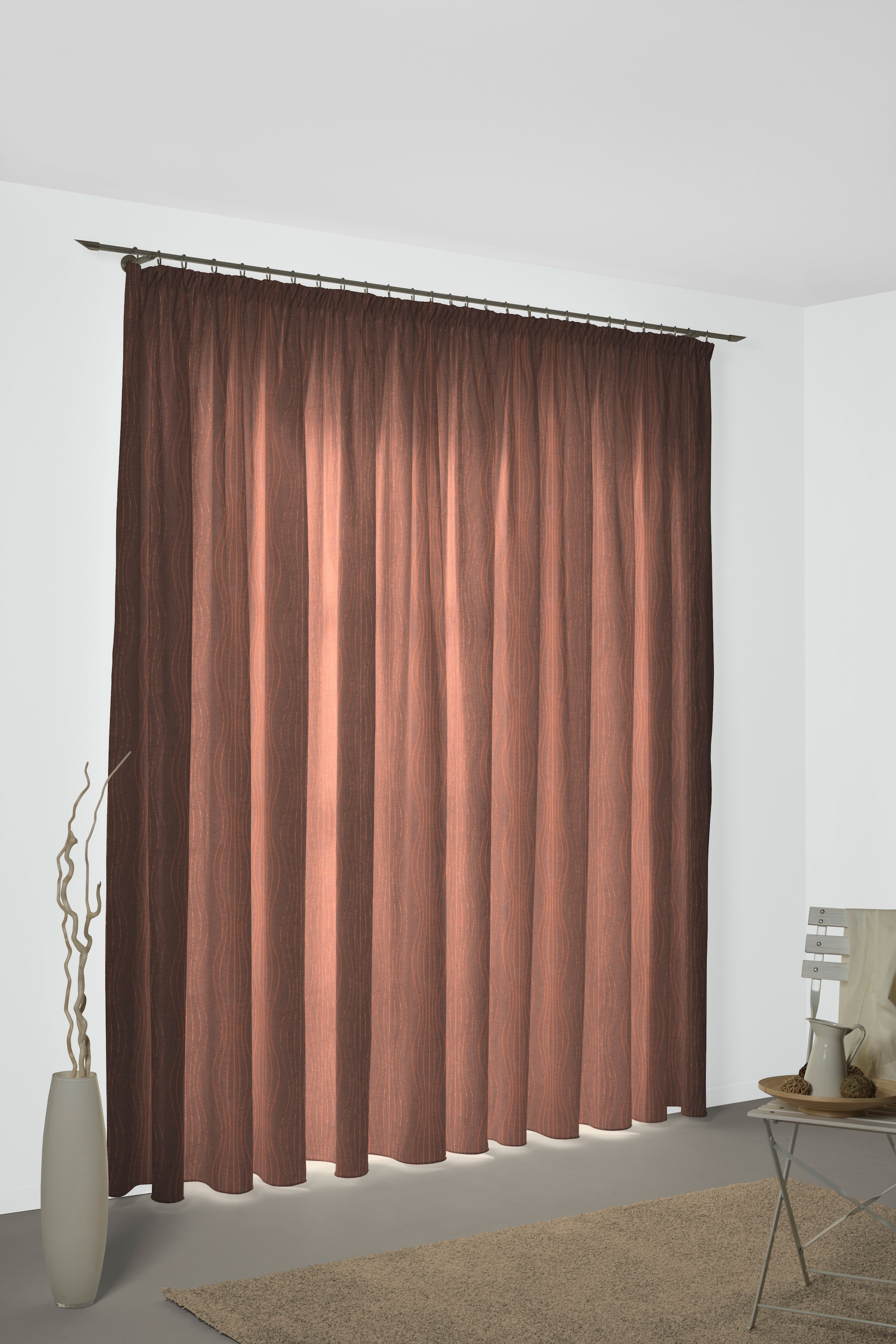 Wirth Vorhang "RICCIA" Kräuselband 1 Stk. tlg. günstig online kaufen