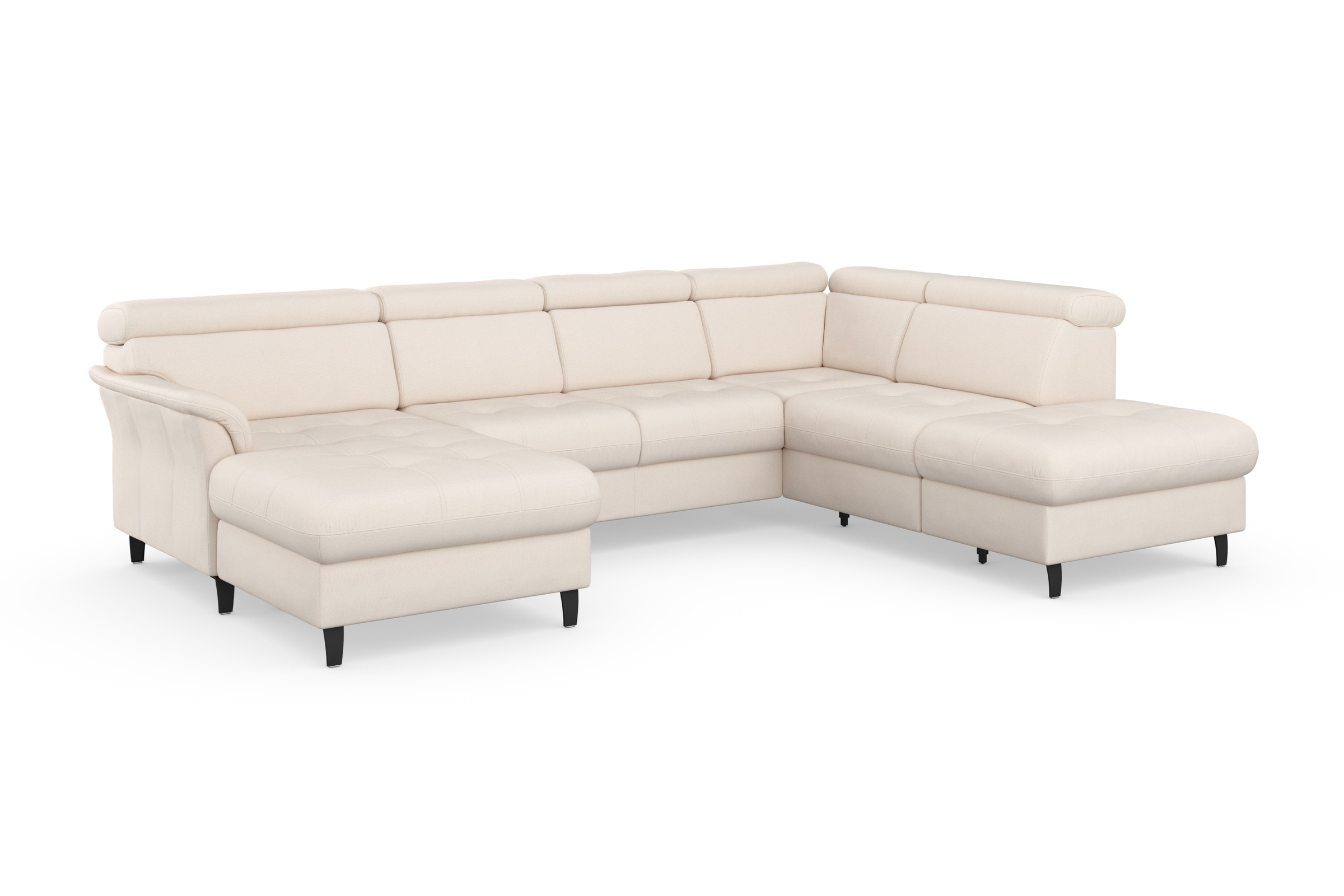 sit&more Wohnlandschaft »Marano U-Form« inklusive Kopfteilverstellung, wahlweise mit Bettfunktion, Bettkasten