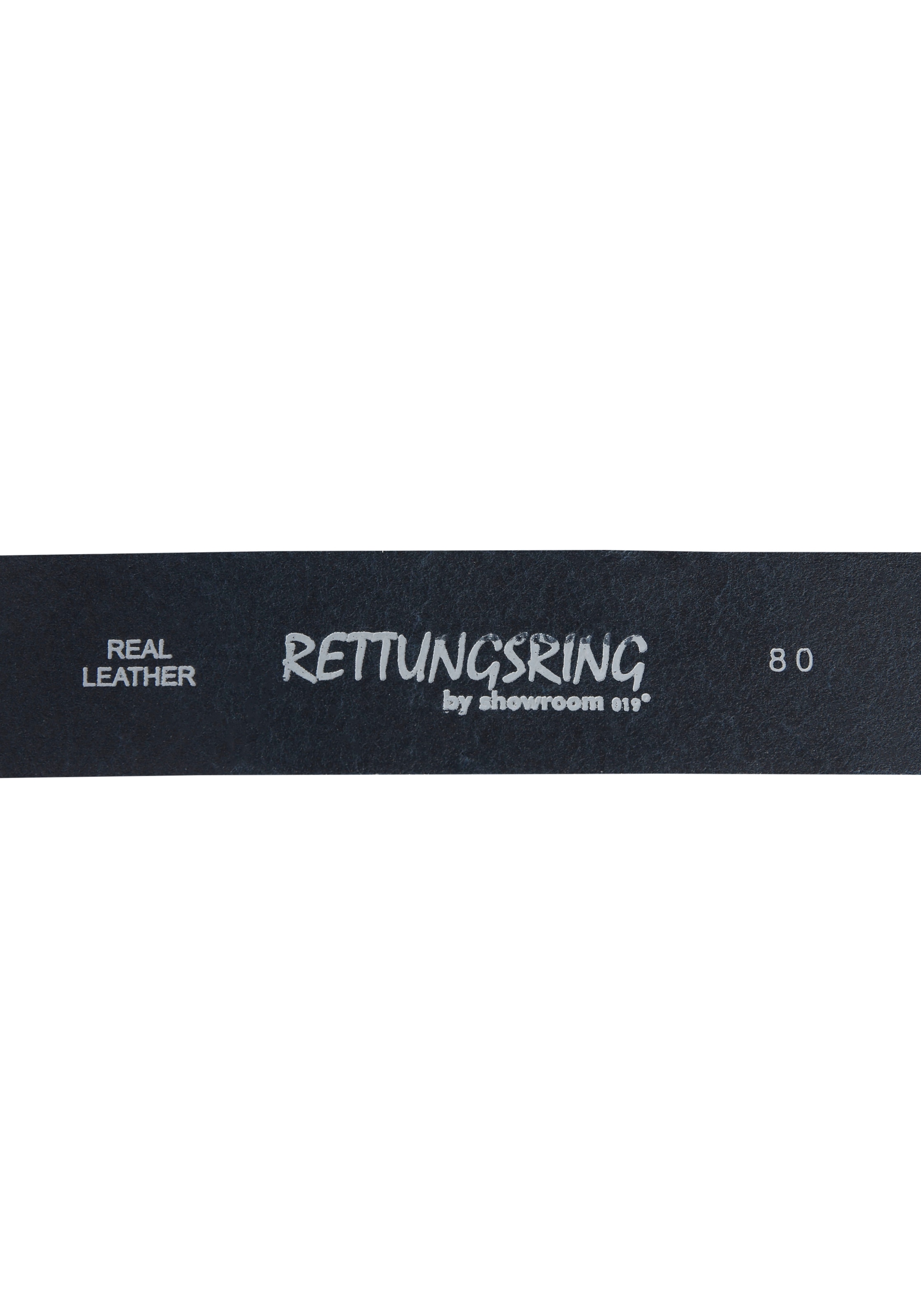RETTUNGSRING by showroom 019° Ledergürtel, mit austauschbarer Schließe »Oval Gewölbt Silber«