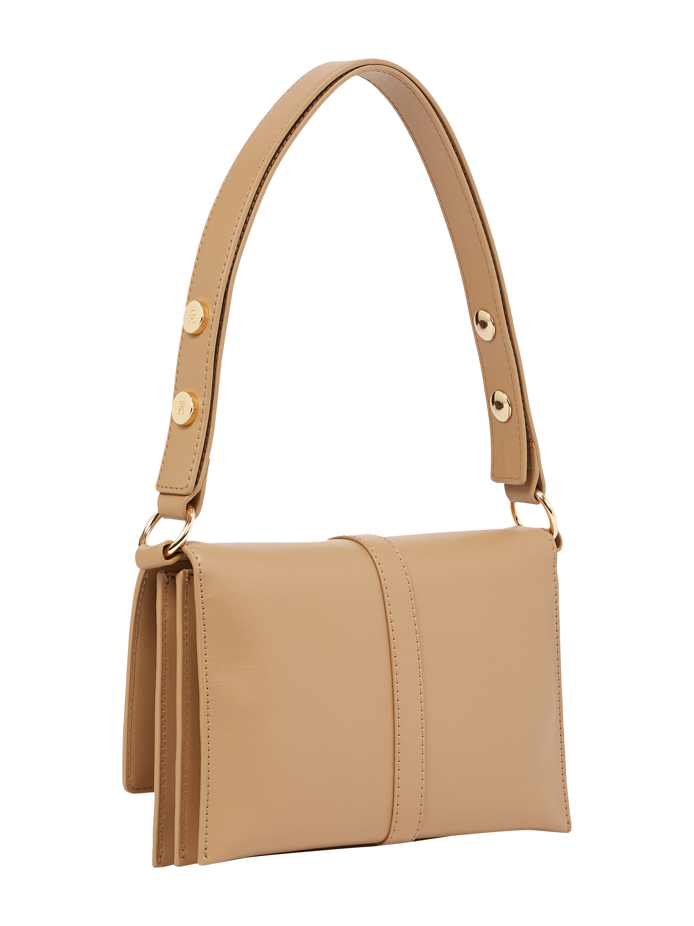 Tommy Hilfiger Schultertasche »TH HERITAGE SHOULDER BAG«, Damen Abendtasche, Clutch, Mini Bag, Handtasche, goldfarbene Details