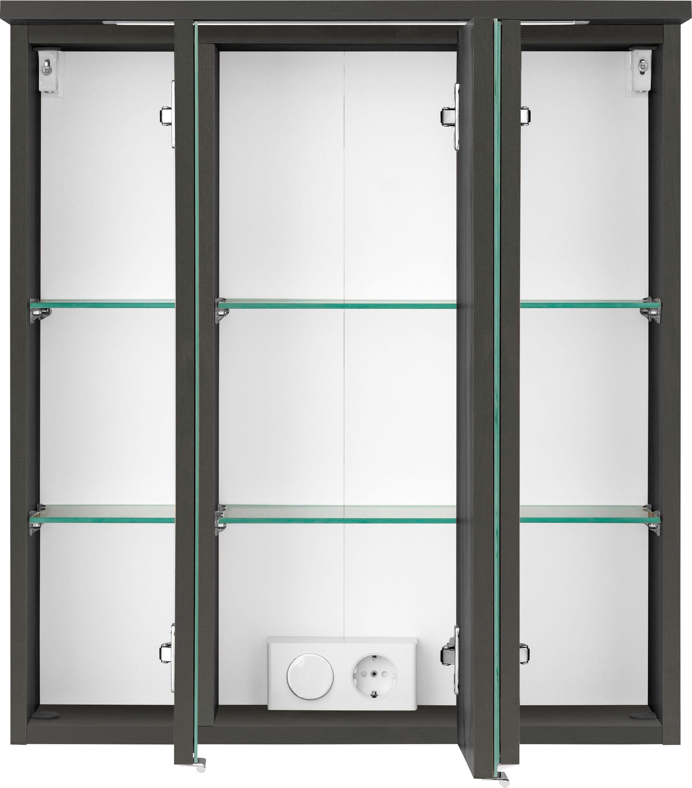 welltime Spiegelschrank »Lucca«, mit LED Beleuchtung