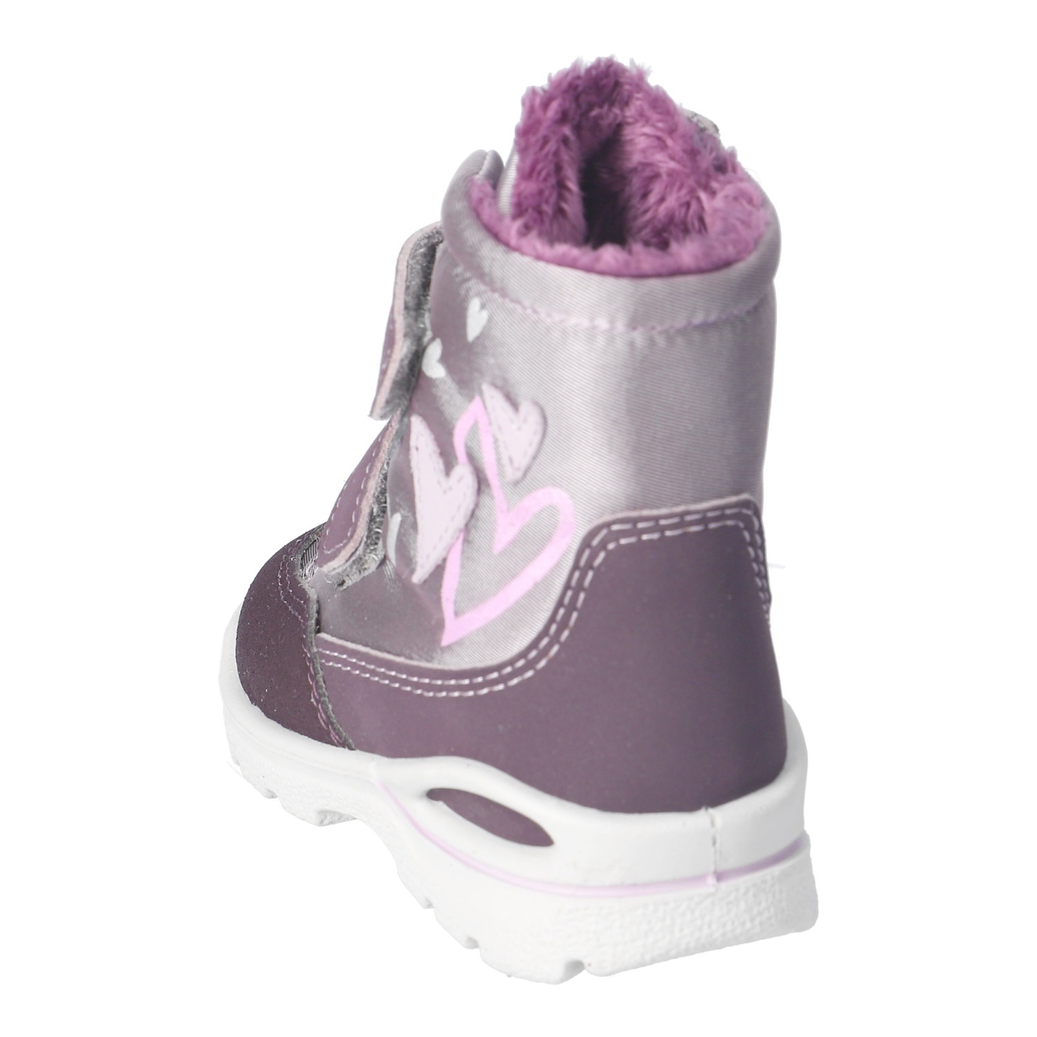 PEPINO by RICOSTA Winterboots »MELINA, WMS: mittel«  Klettboots mit Herzchen-Applikation, Größenschablone zum Download