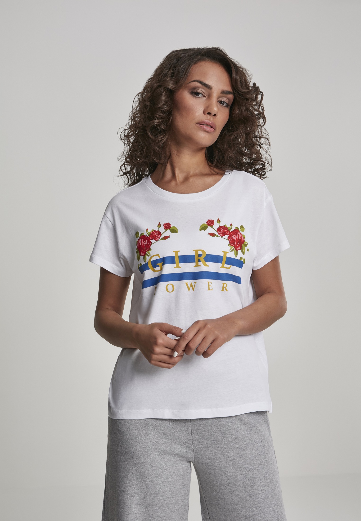 MisterTee T-Shirt »MisterTee Damen Ladies Girl Power Box Tee«, (1 tlg.)