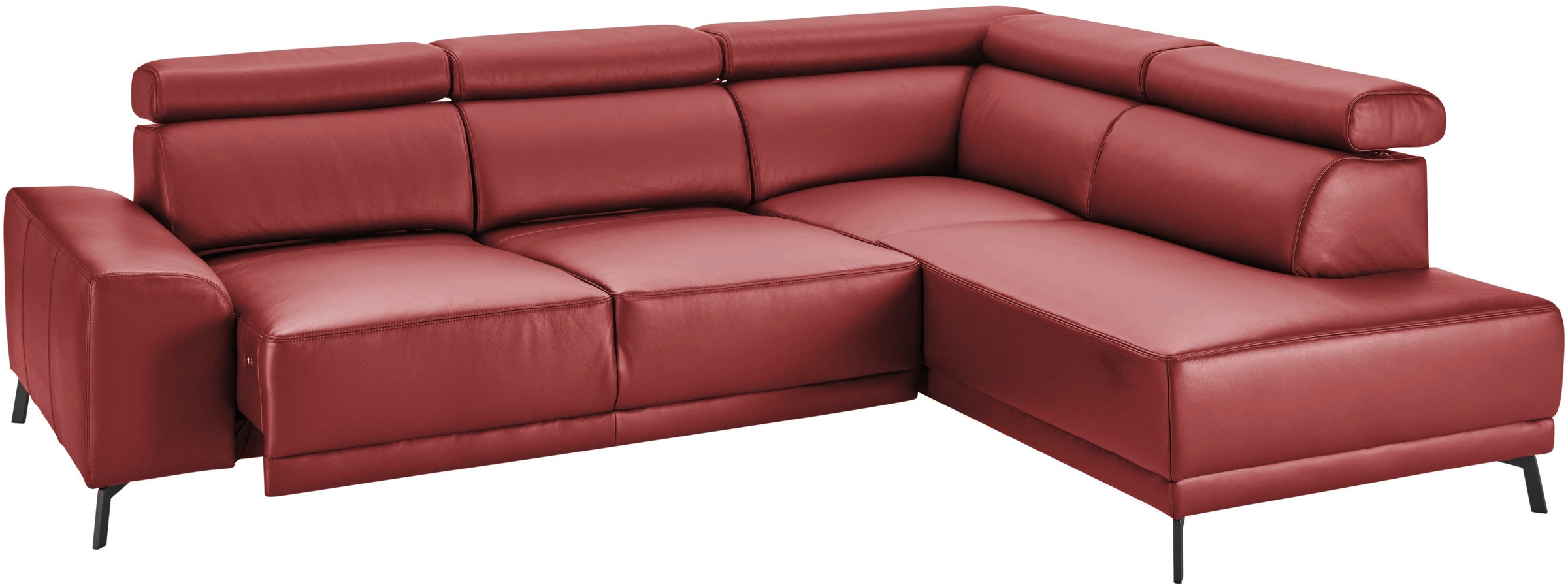 3C Candy Ecksofa »Greve modern und bequem, inkl. manueller Kopfteilverstellung, L-Form«, wahlweise mit motorischem Sitzvorzug