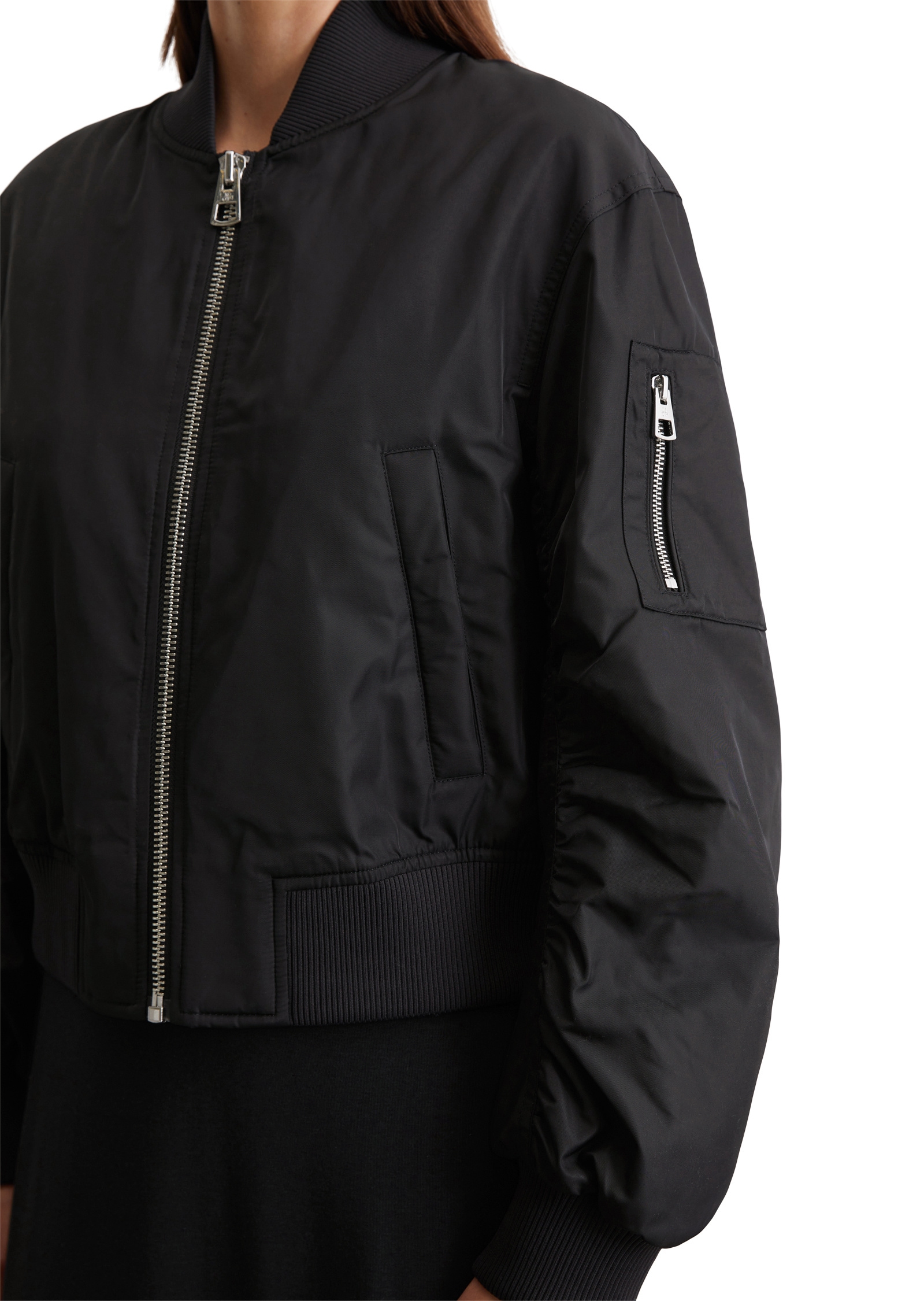 Marc O'Polo Outdoorjacke »aus recyceltem Polyester-Twill«, ohne Kapuze