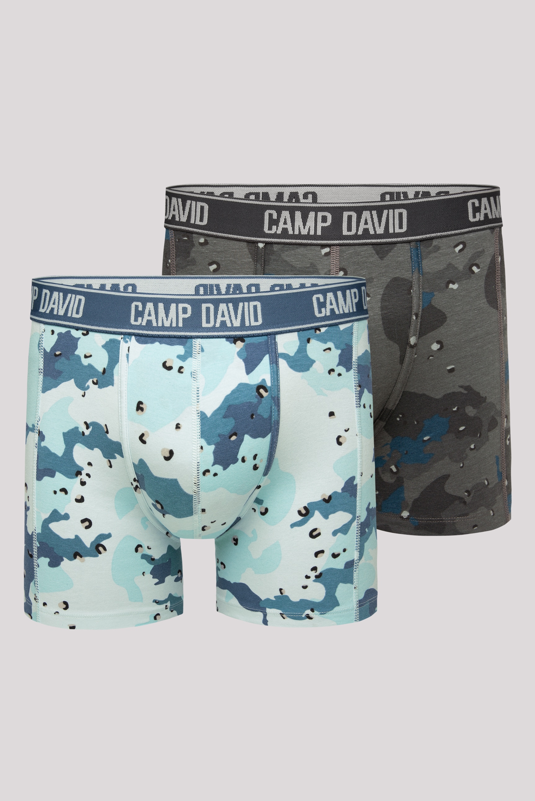 CAMP DAVID Boxershorts "Set:" 2 Stk. mit All Over Print