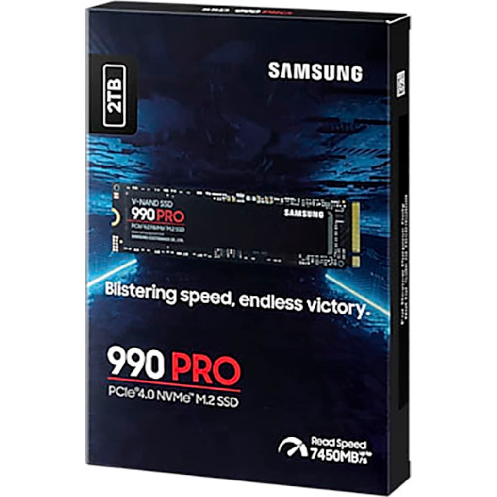 Samsung interne SSD »990 PRO NVMe™ M.2«, Anschluss PCIe Gen 4.0 x4