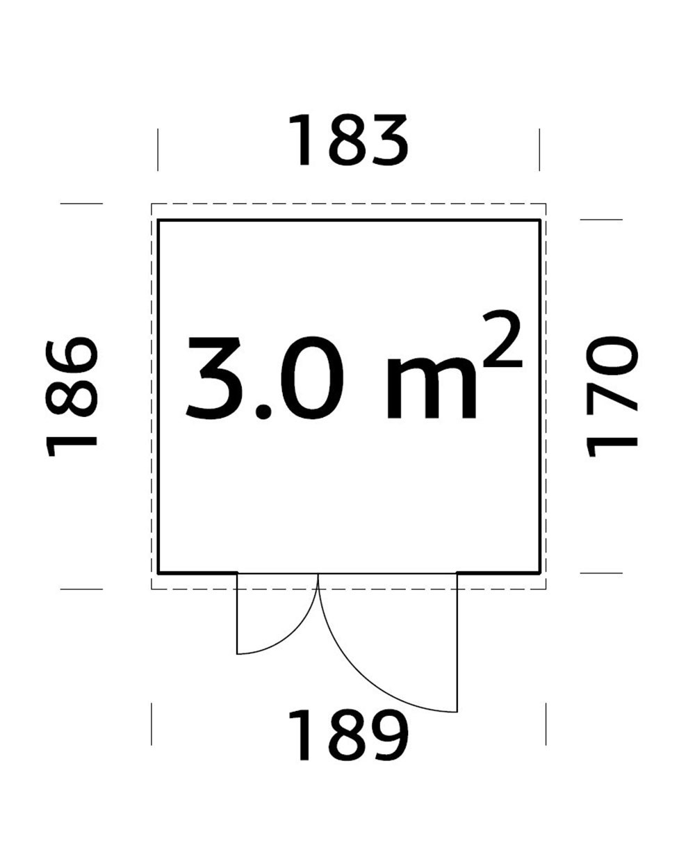 Palmako Gerätehaus »Leif«