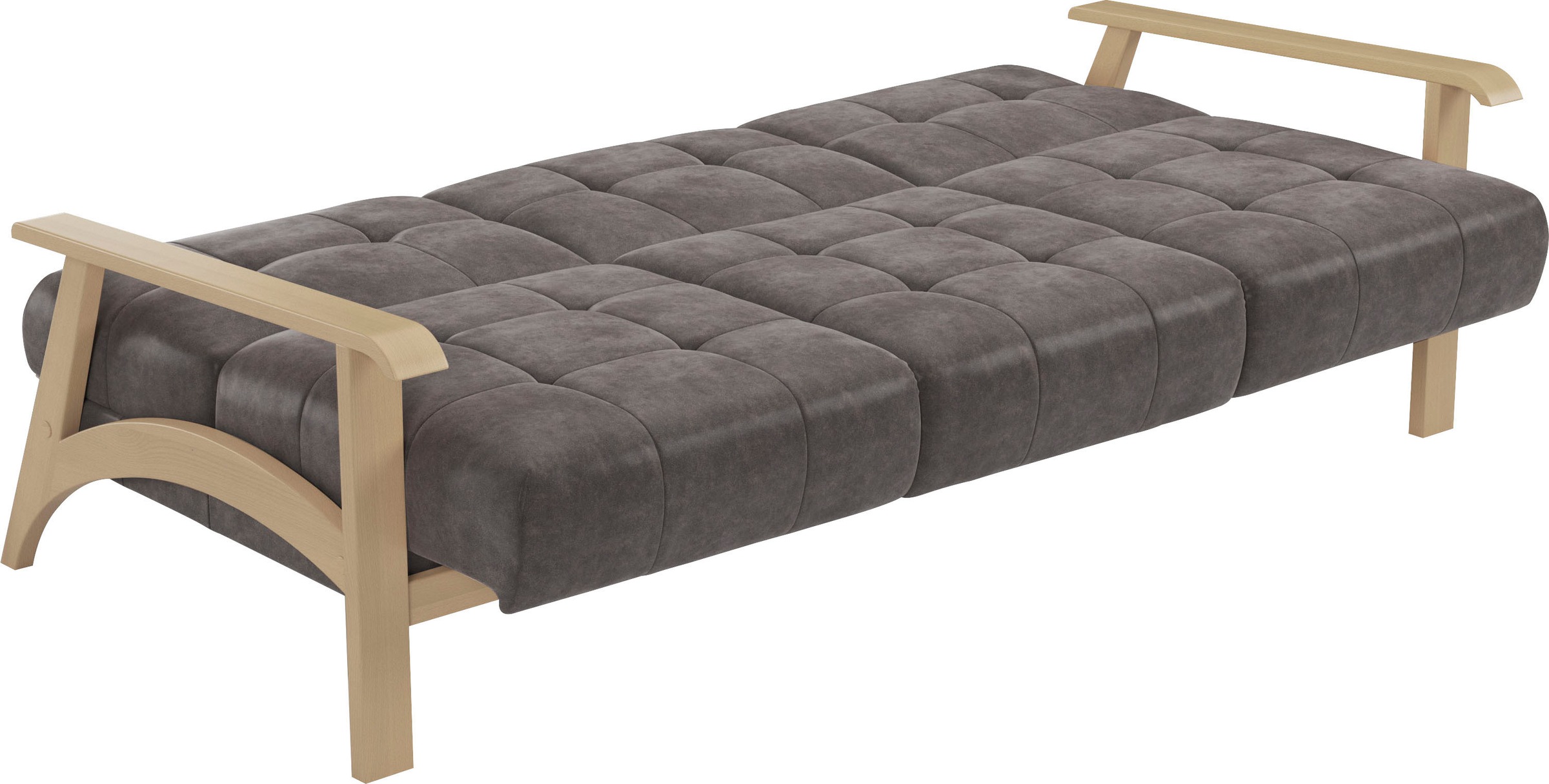 sit&more 3-Sitzer »Billund«, Armlehnen aus Buchenholz in natur, verschiedene Bezüge und Farben