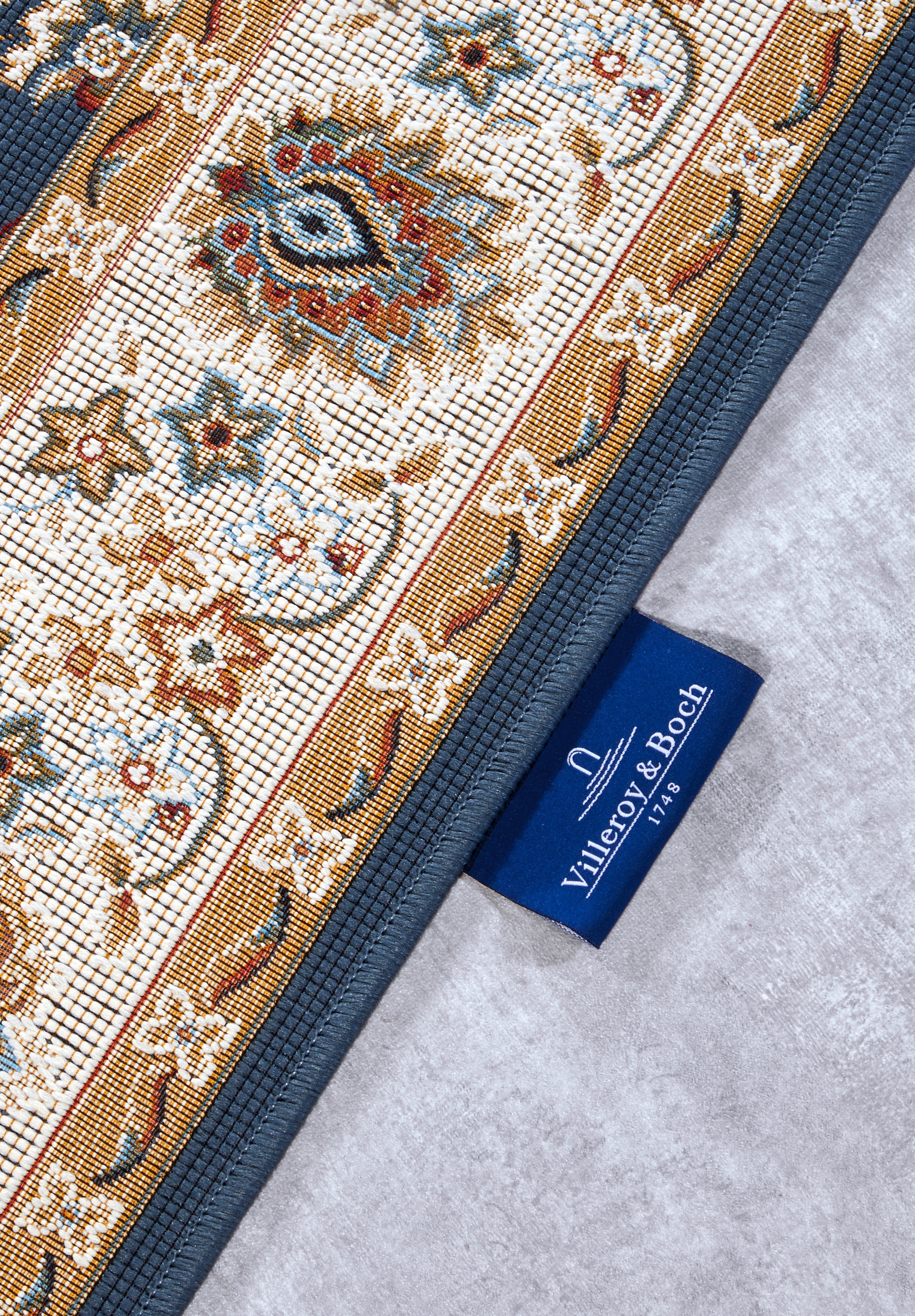 Villeroy & Boch Teppich »Nicolas«, rechteckig, 3 mm Höhe, In- und Outdoor, Flachgewebe, wetterfest, Balkon, Klassisch, Terrasse