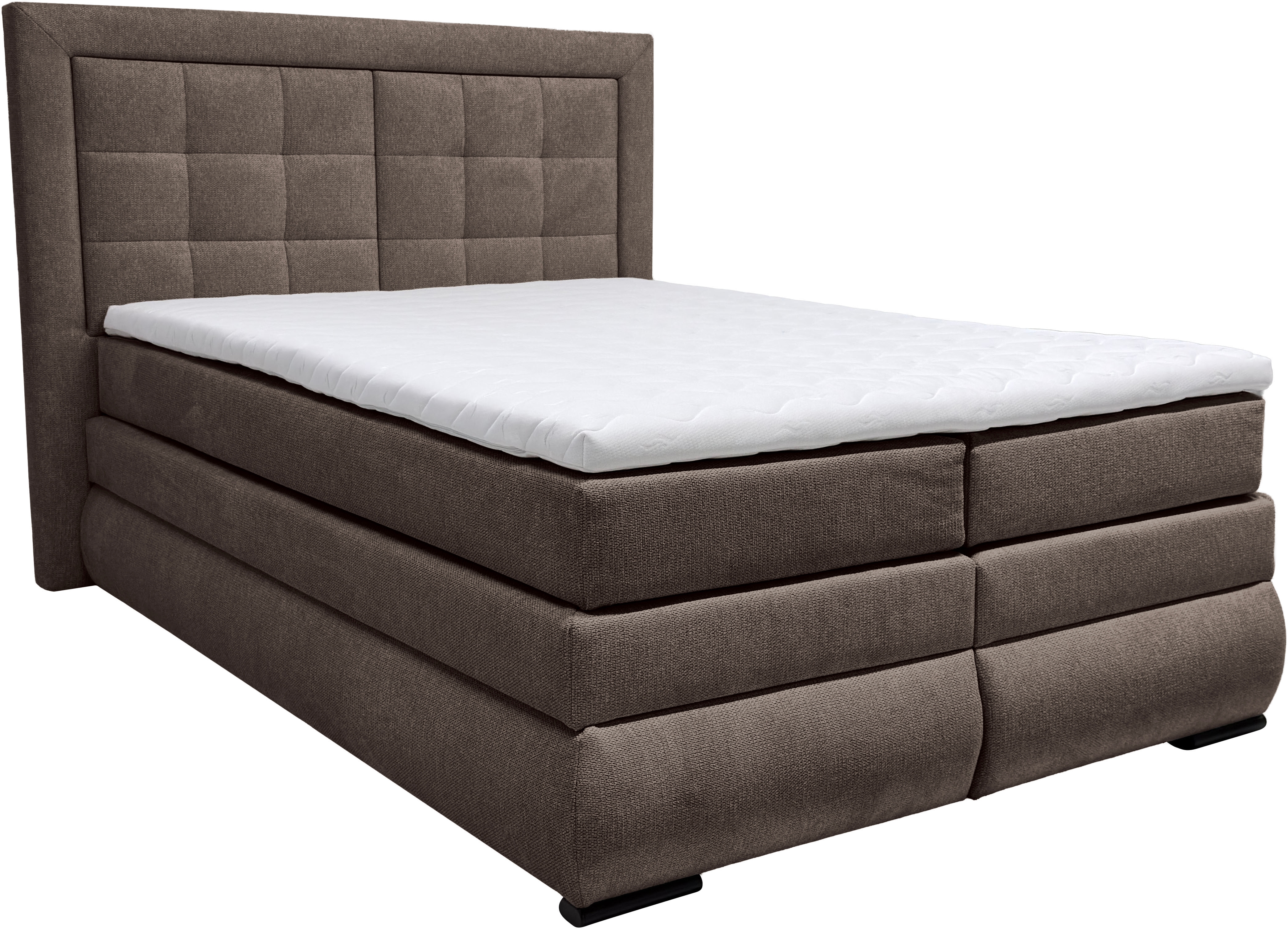OTTO home "MIVVA mit Bettkasten, mit Taschenfederkernmatratze H3, H3/H4 mix, H4" mit Kaltschaum- oder Visco-Topper (bei H4), Komfortliegehöhe 67cm