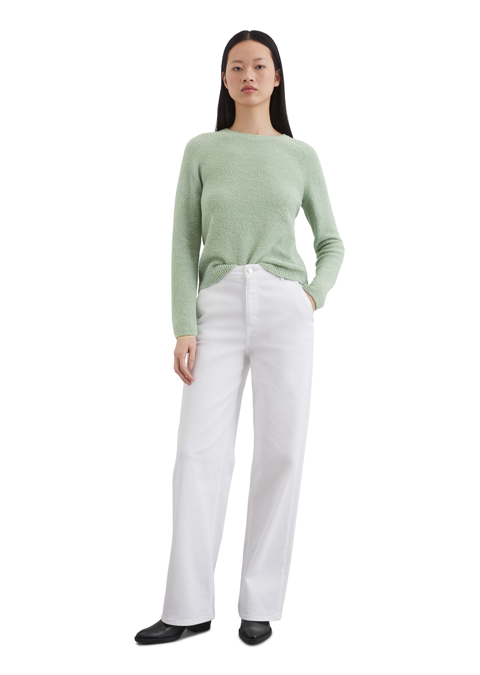 Marc O'Polo Rundhalspullover »aus Organic Cotton-Mix«