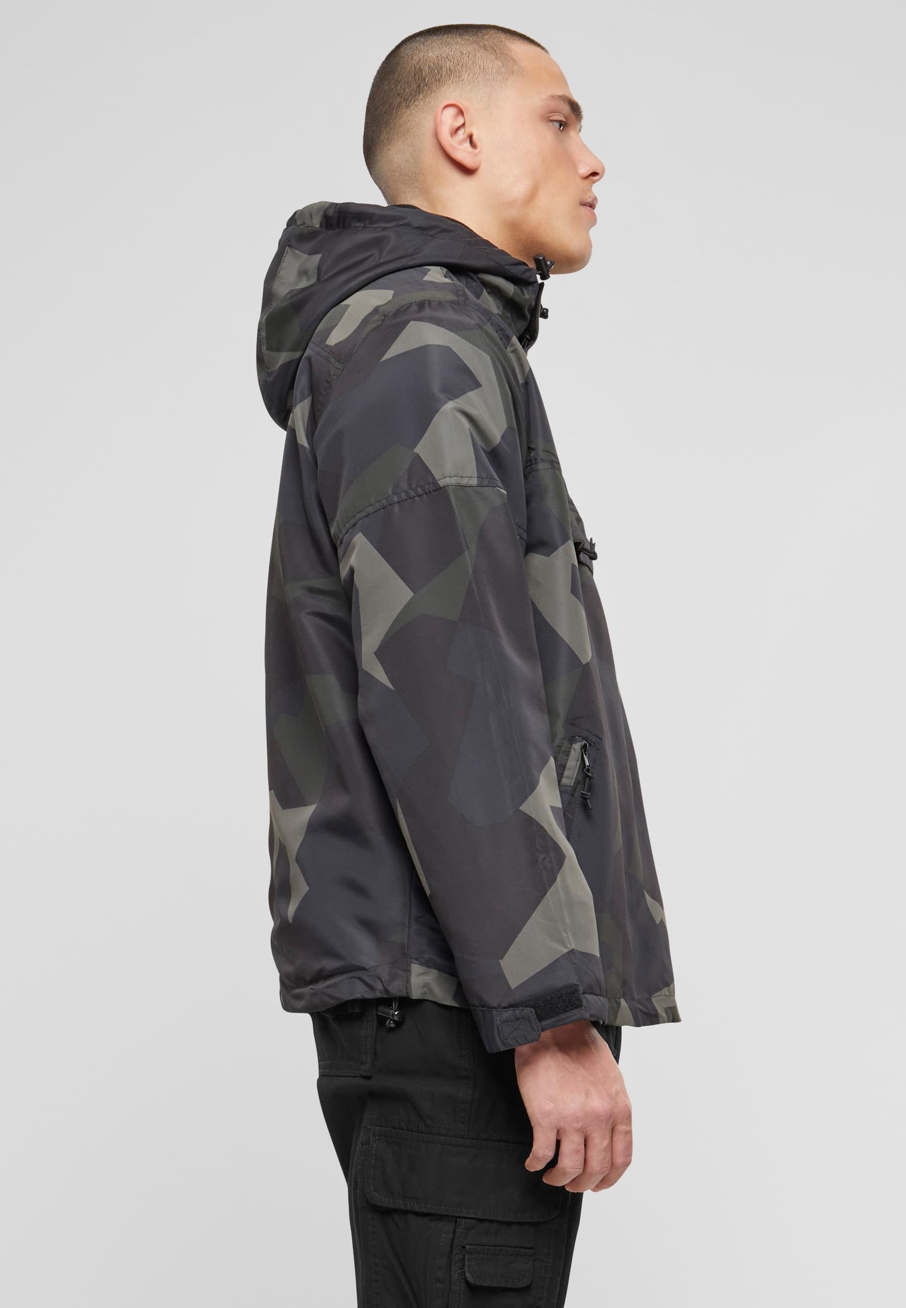 Brandit Anorak »Brandit Herren Fleece Pull Over Windbreaker«, (1 St.), mit Kapuze