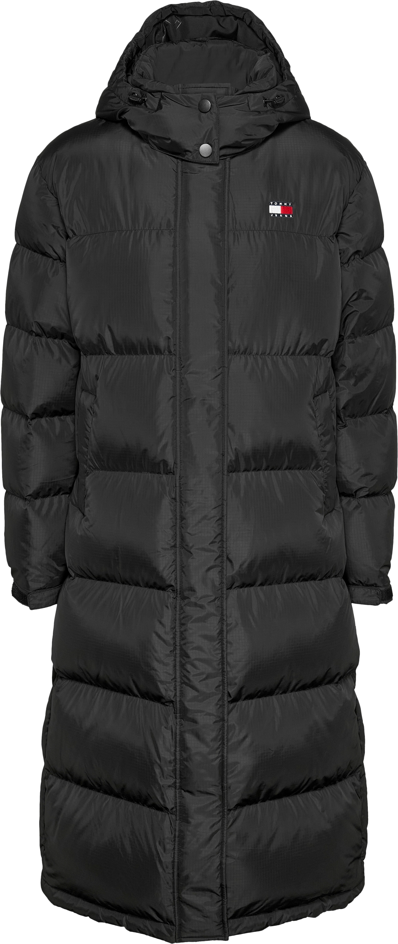 Tommy Jeans Steppmantel »TJW ALASKA LONG PUFFER EXT« mit seitlichen Schlitzen mit Druckknopfverschluss