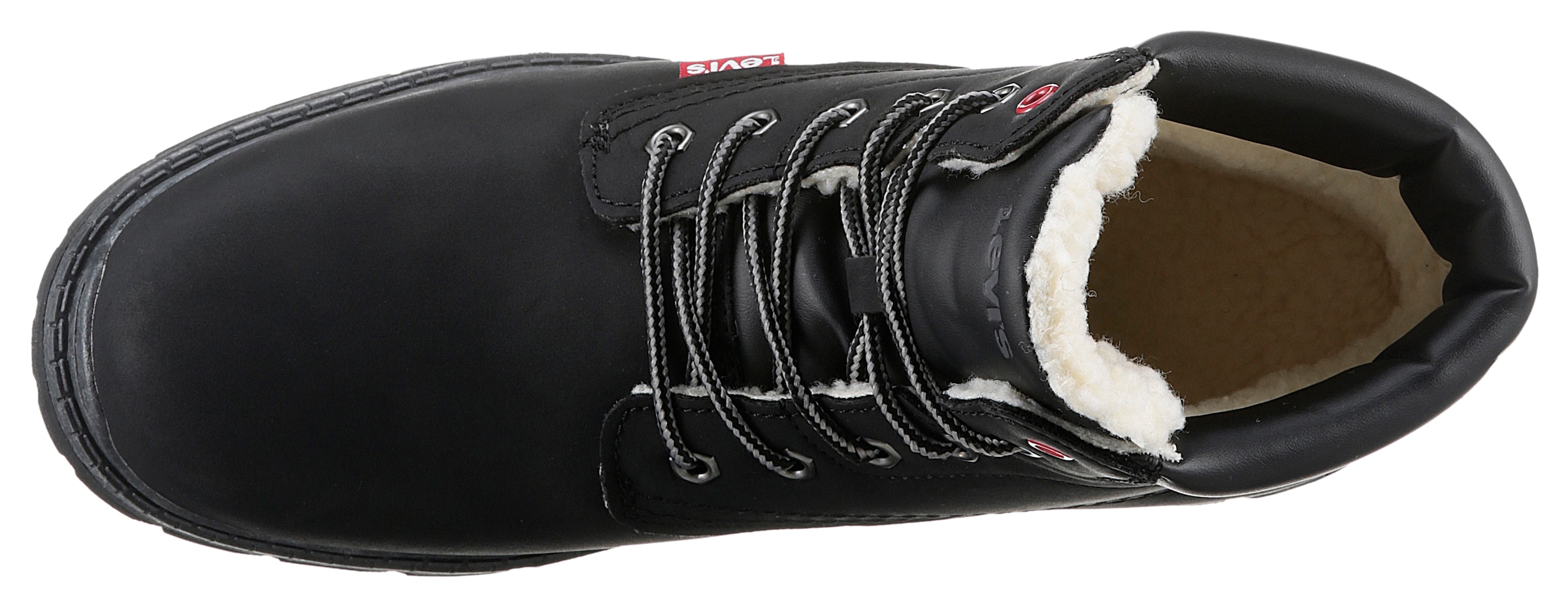 Levi's® Kids Winterboots »LEVIS® NEW FORREST FUR«, Blockabsatz, Outdoorschuh, Schnürboots mit gepolstertem Schaftrand