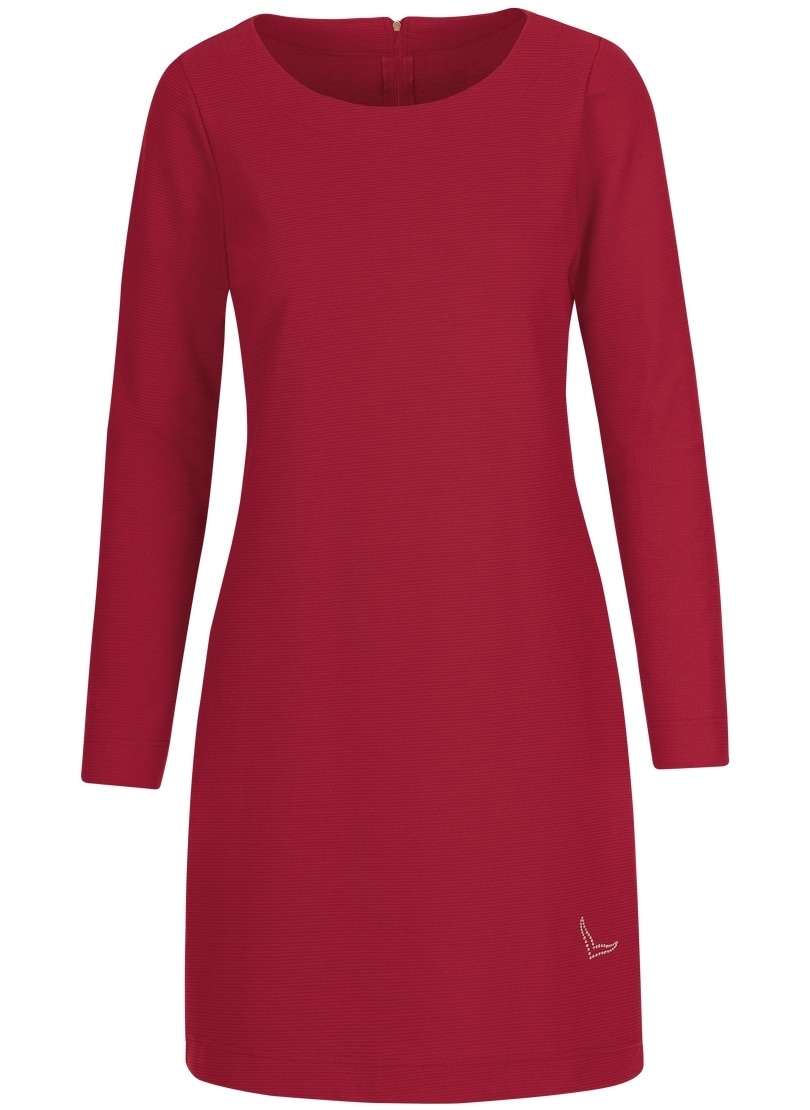 Trigema Jerseykleid »TRIGEMA Knielanges Kleid mit langen Ärmeln«