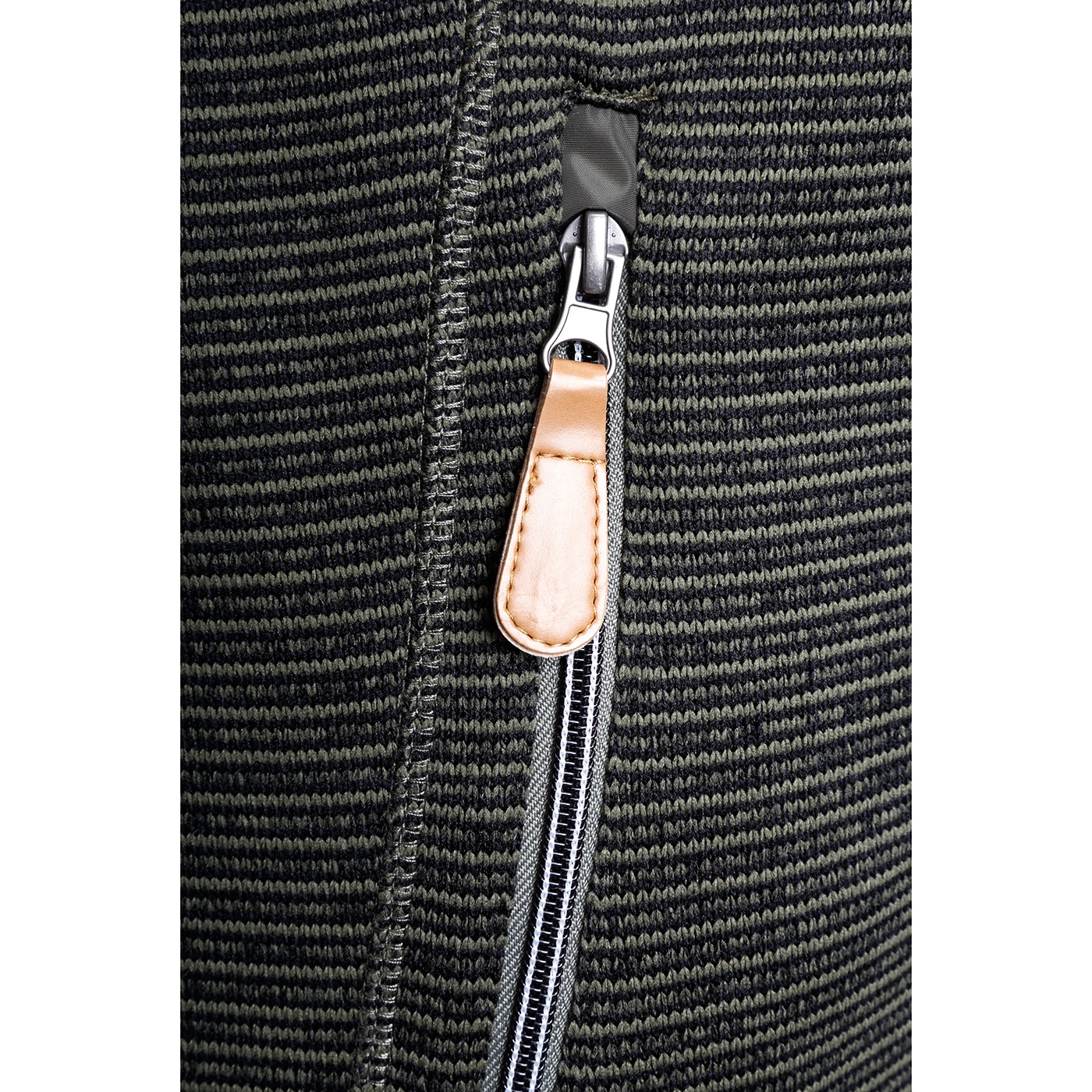 DEPROC Active Strickfleecejacke »LACEWOOD MEN«, Kontrastreissverschluss