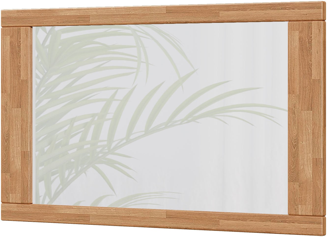 Home affaire Spiegel "Hochkant oder quer montierbar, Rechteckiger Spiegel mit Holz Rahmen" VETRO Wandspiegel B/H:100/60cm,Massivholz,Holz,Flur,Diele,Garderobe