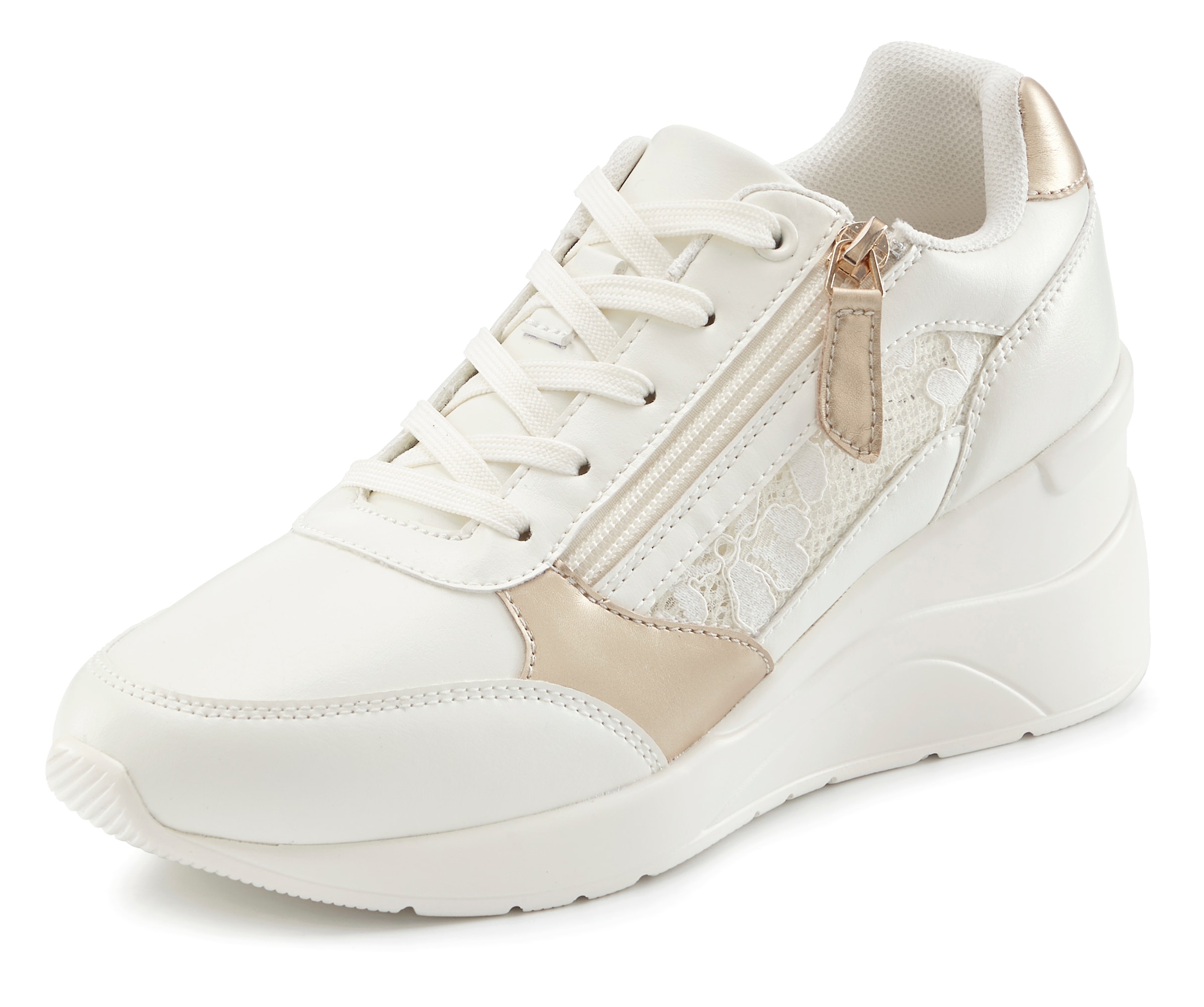 LASCANA Sneaker "Freizeitschuh, Halbschuh,", mit innenliegendem Keilabsatz günstig online kaufen
