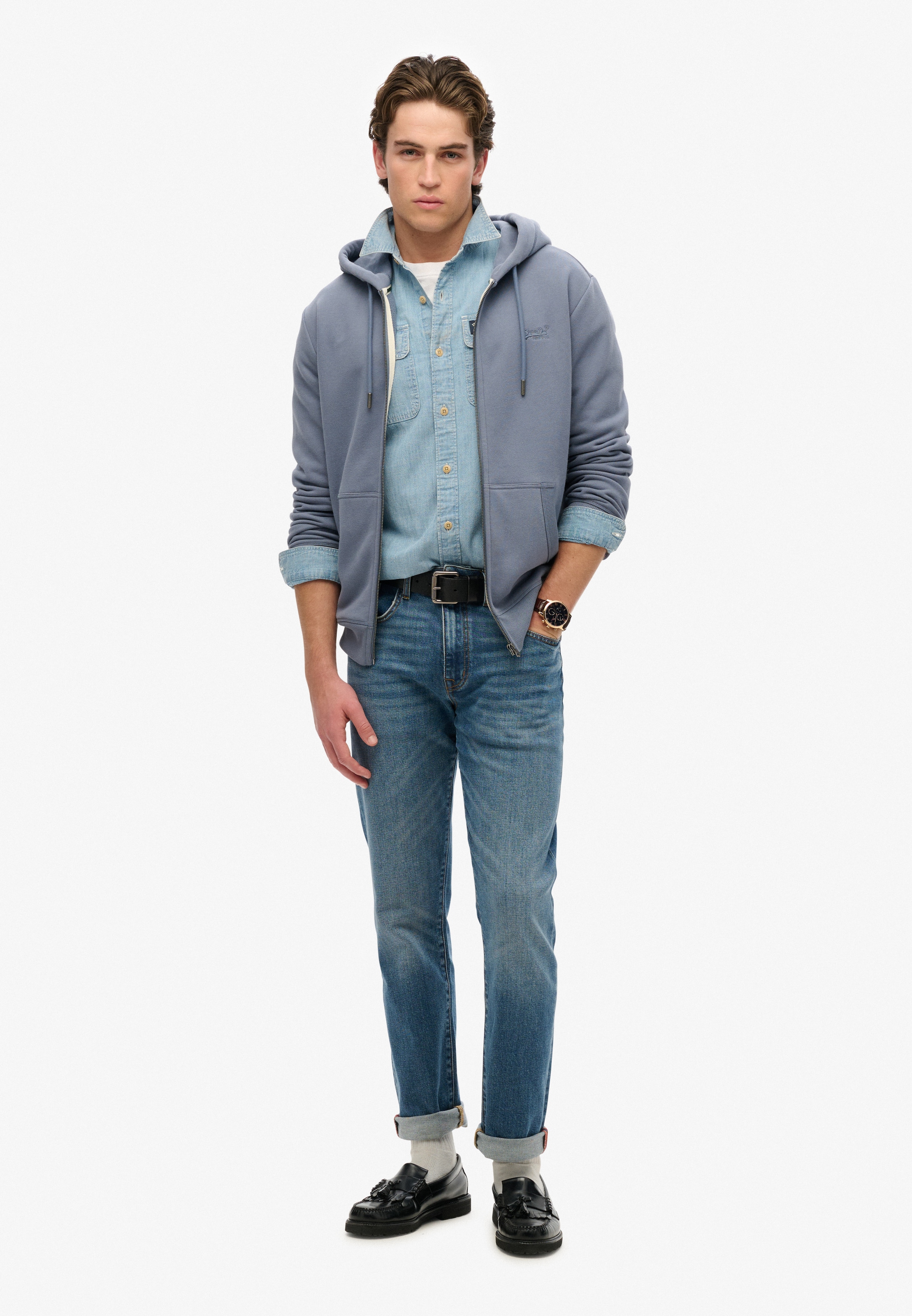 Superdry Kapuzensweatjacke »ESSENTIAL LOGO ZIP HOODIE HB«