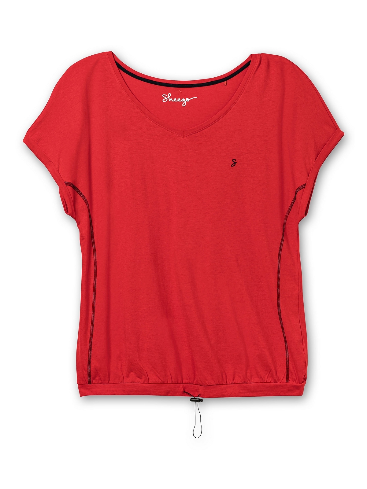Sheego T-Shirt »Große Größen«, mit elastischem Saumbund
