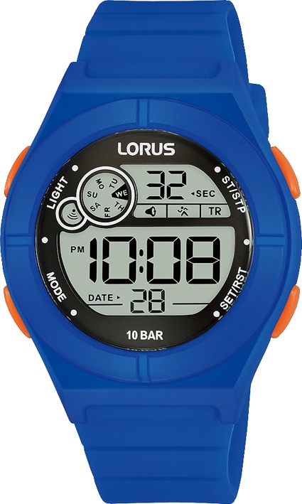 LORUS Chronograph »R2365NX9«, Armbanduhr, Quarzuhr, Kinderuhr, Digitalanzeige, ideal als Geschenk
