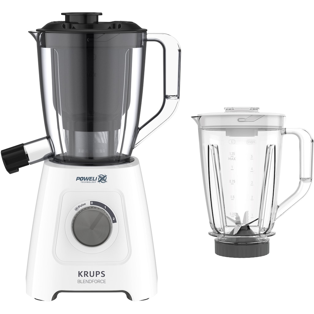 Krups Standmixer »KB42Q1 Blendforce 2in1«, 600 W