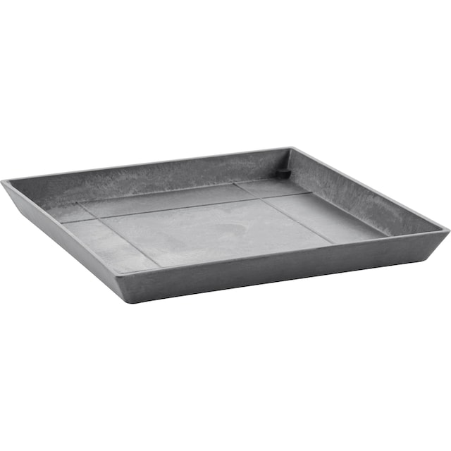 ECOPOTS Blumentopfuntersetzer »SQUARE SAUCER Grey«, BxTxH: 43x43x3,5 cm  günstig | BAUR