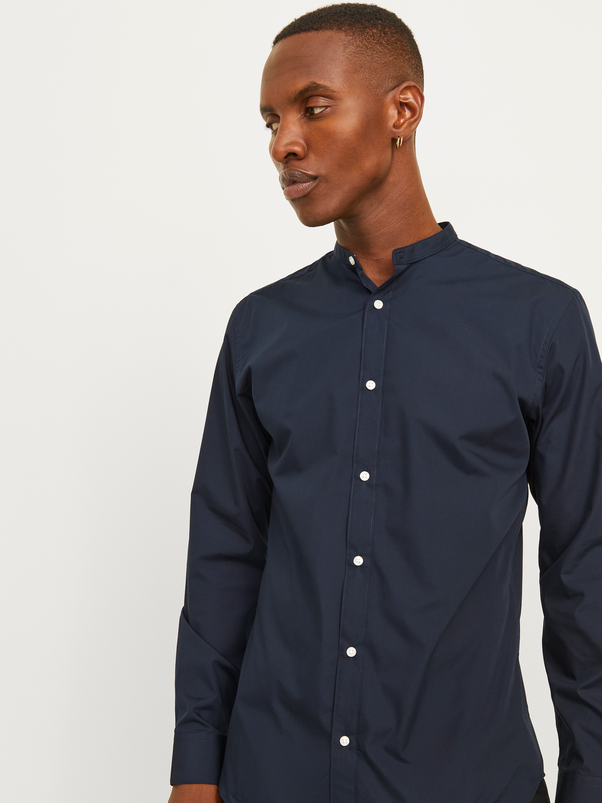 Jack & Jones Langarmhemd "JJJOE SHIRT LS PLAIN MAO" günstig online kaufen