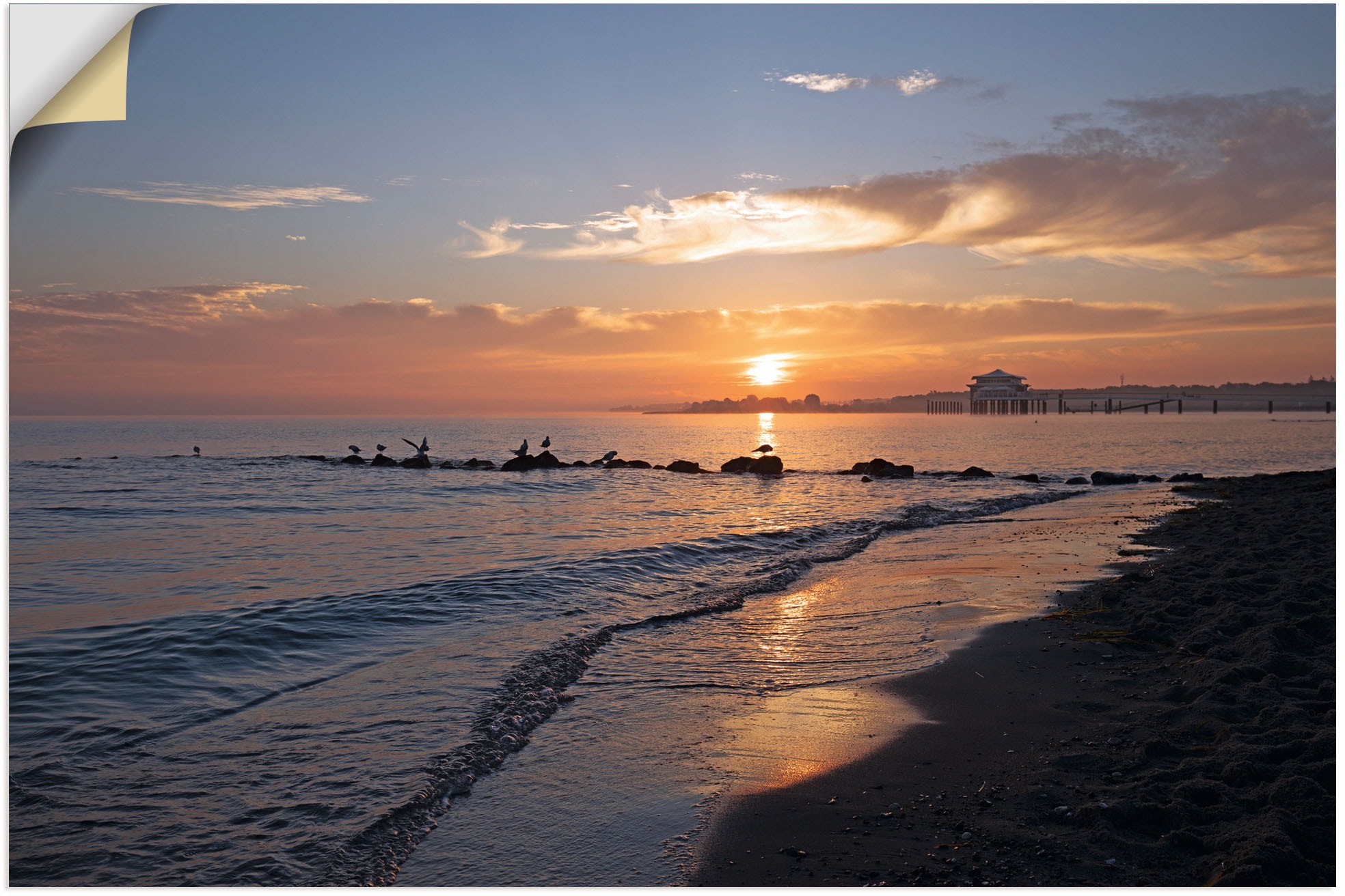 Artland Wandbild "Sonnenaufgang am Ostseestrand", (1 Stück), in vielen Größ günstig online kaufen