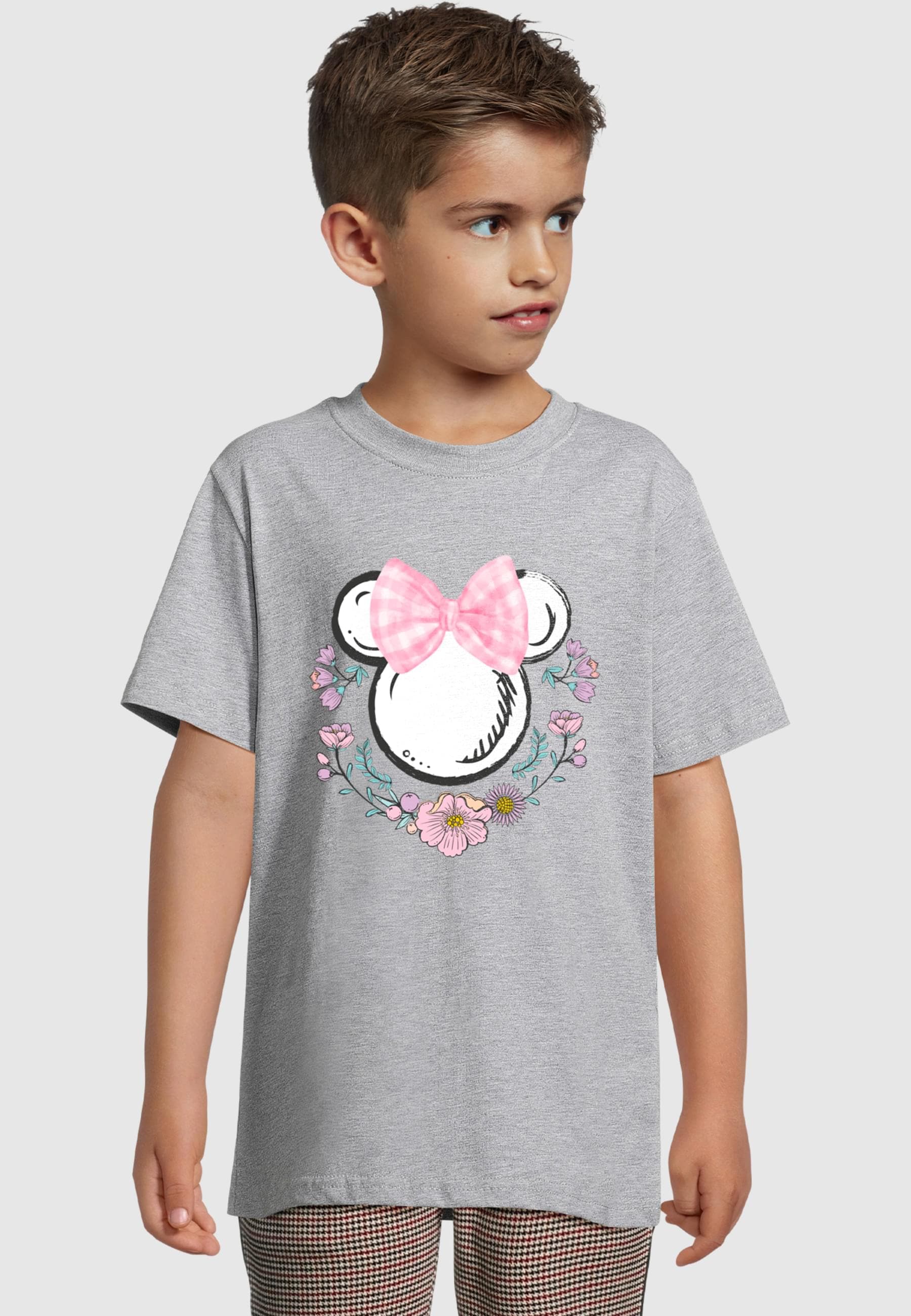 ABSOLUTE CULT T-Shirt »ABSOLUTE CULT Kids Minnie Mouse - Flowers Logo Basic Tee 2.0« 1 Stk. tlg.