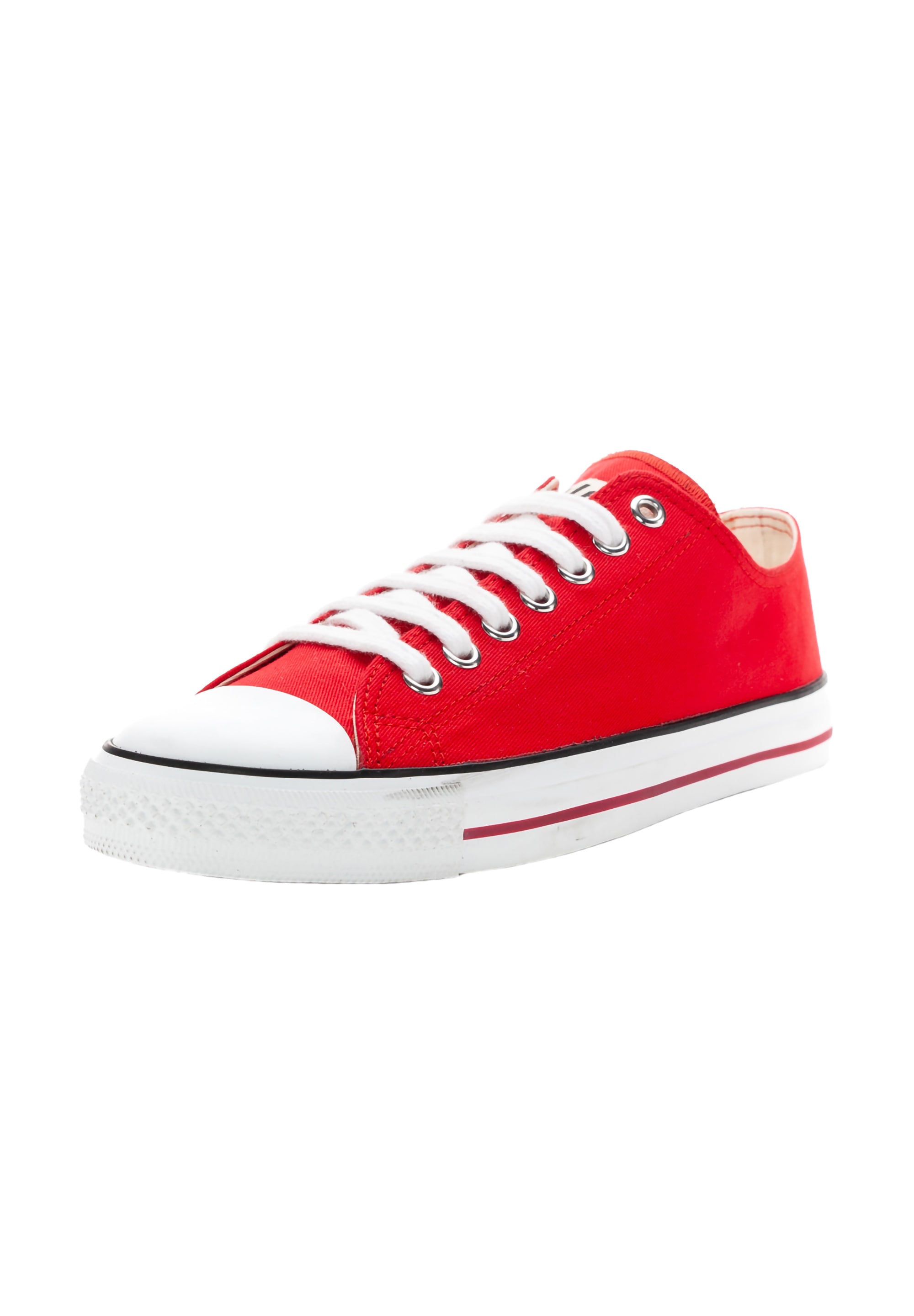 ETHLETIC Trainer White Cap Lo Cut Sneaker Red 44