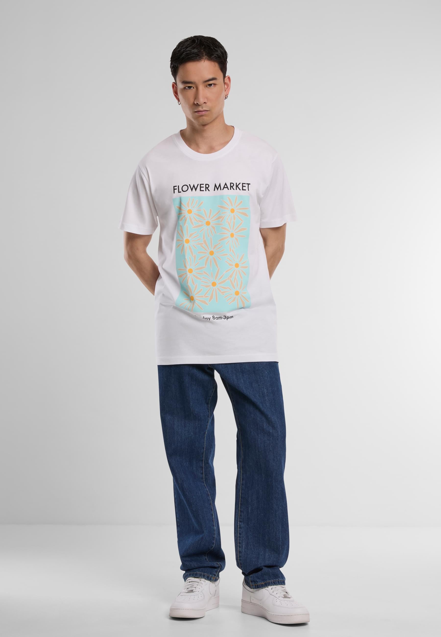 MisterTee T-Shirt »MisterTee Damen Ladies Flower Market Tee«, (1 tlg.)