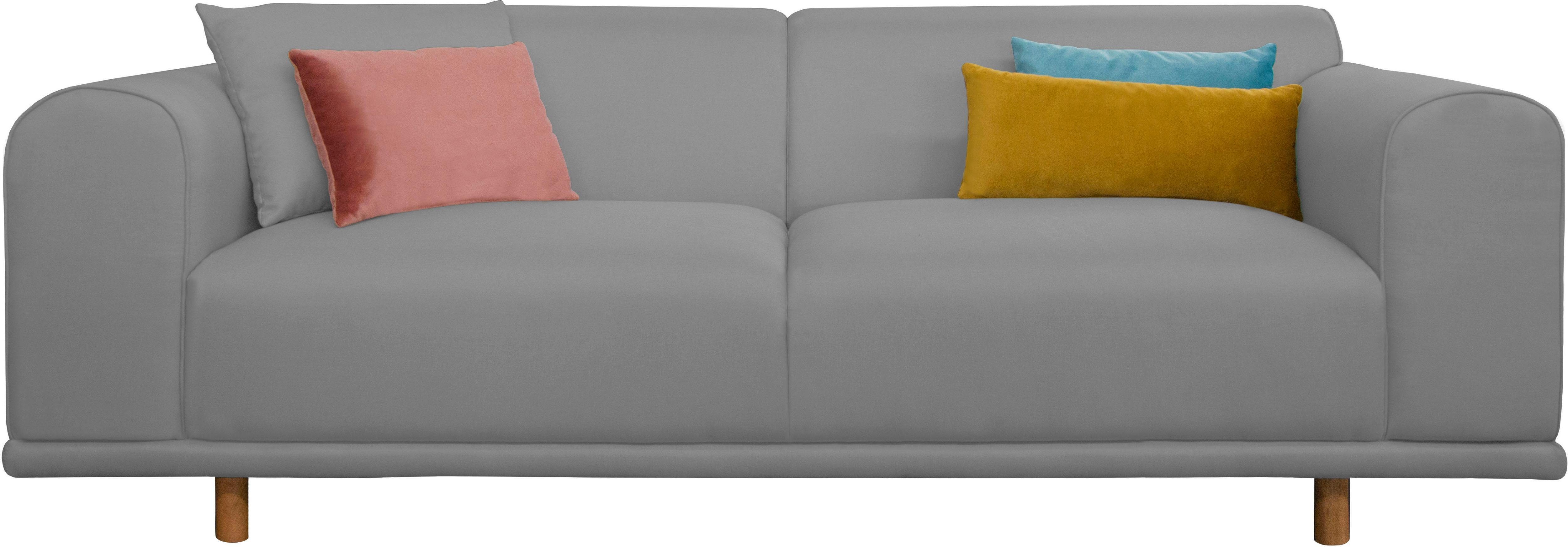 Thumbnail - OTTO home 3-Sitzer "Maroon" in skandinavischem Design, mit losen Kissen