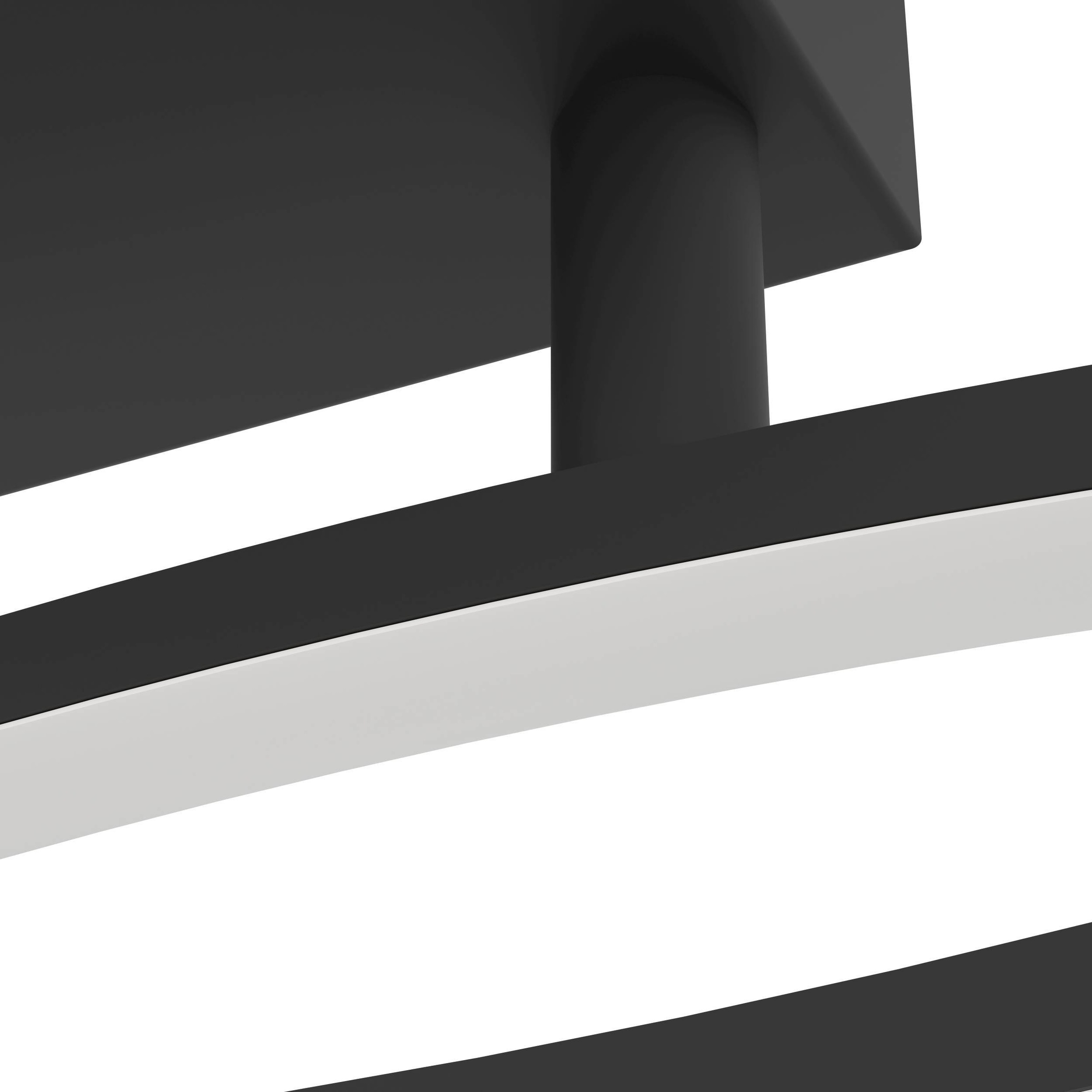 EGLO Deckenleuchte »Grisolia Deckenlampe, Wohnzimmerlampe,  Metall und Kunststoff, Lampe« LED-Modul 1 Stk. Neutralweiß Wand-/Deckenleuchte - L84,9 x B6 x H15 cm - schwarz - 12W inkl.