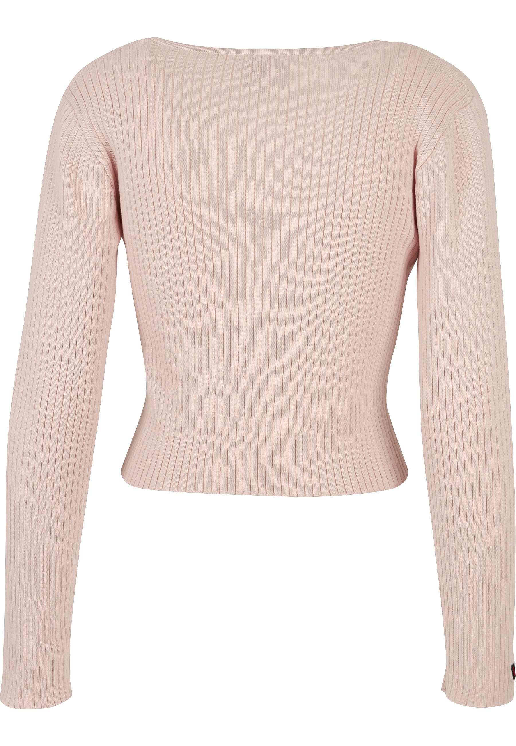 Fubu Cardigan "Fubu Damen FW222-016-1, Corporate Rib Knit Bolero rose" 1 tl günstig online kaufen