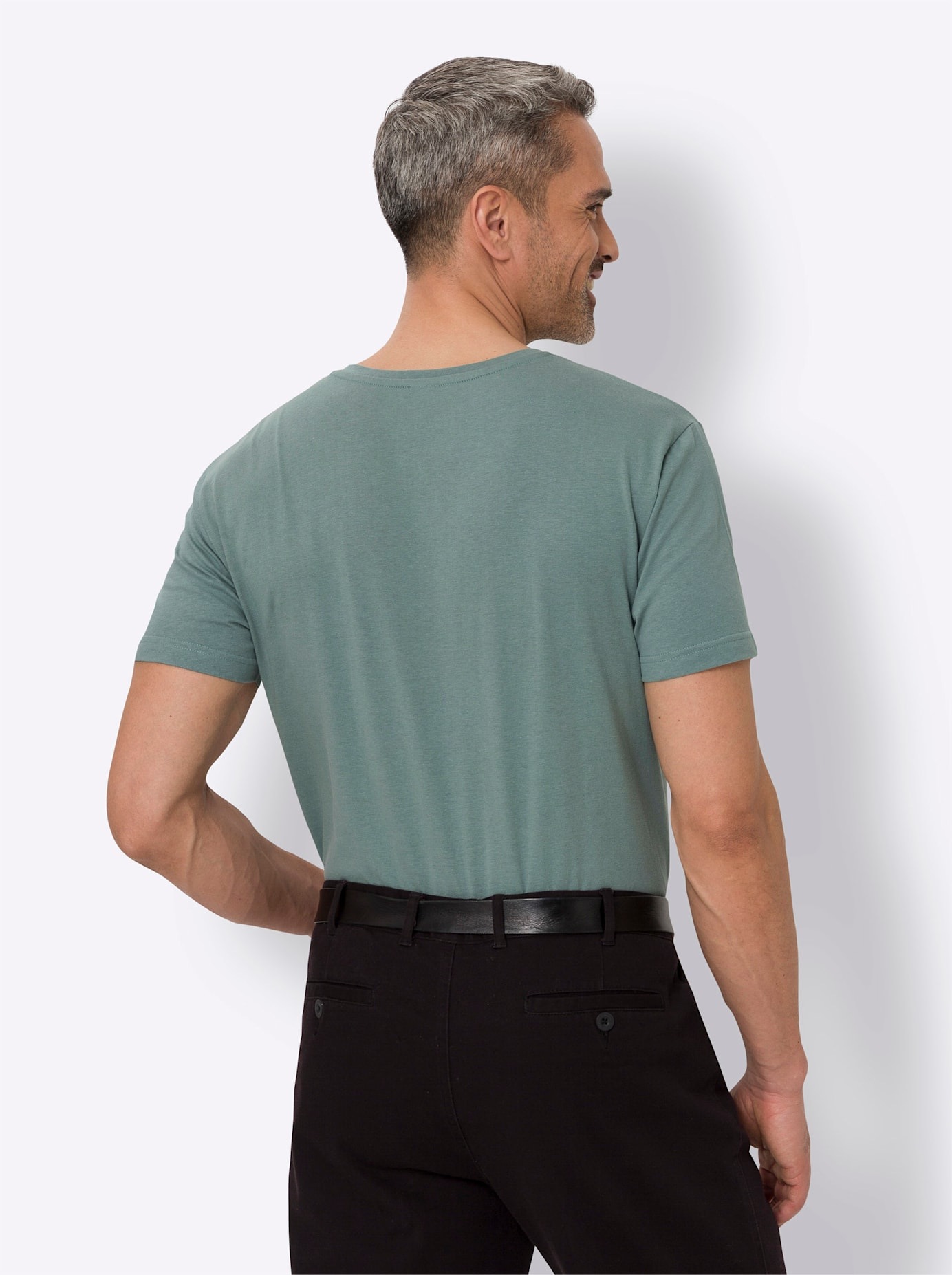 Classic Rundhalsshirt »Rundhals-Shirt«, (1 tlg.)
