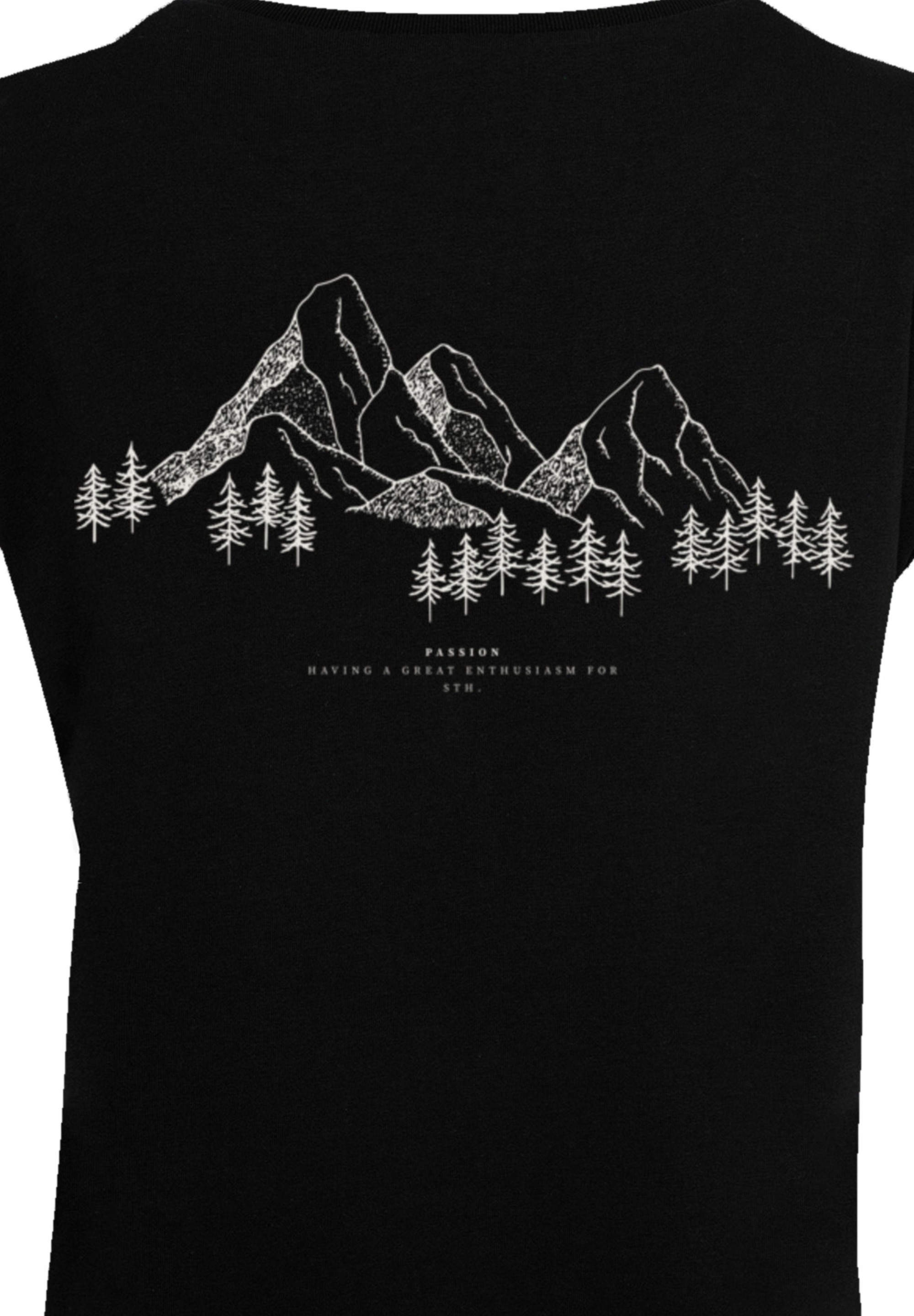 Thumbnail - F4NT4STIC T-Shirt "PLUS SIZE Mountain Berge" Print
