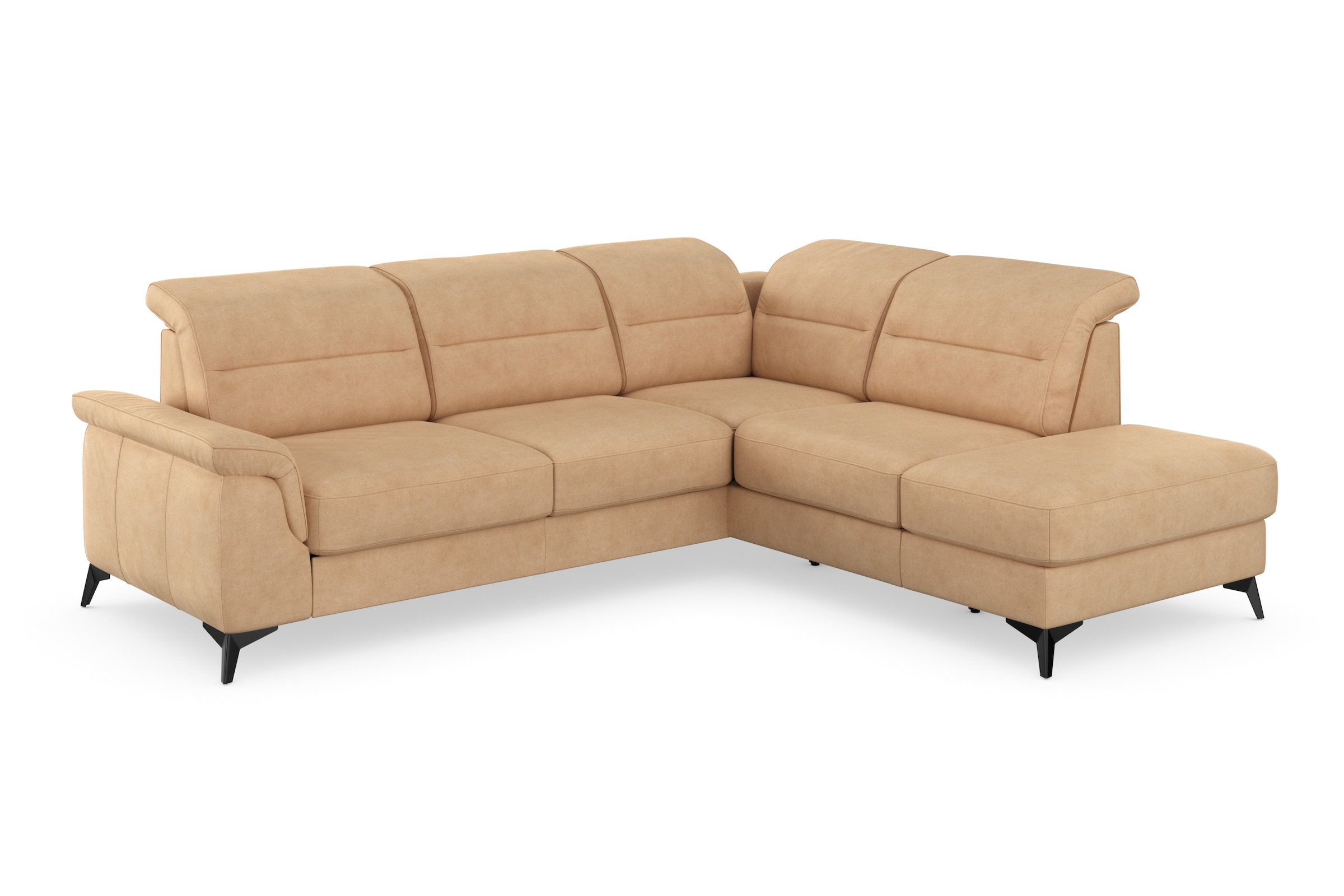 sit&more Ecksofa »Sinatra L-Form« mit Ottomane, optional mit Kopfteilverstellung und Armteilfunktion