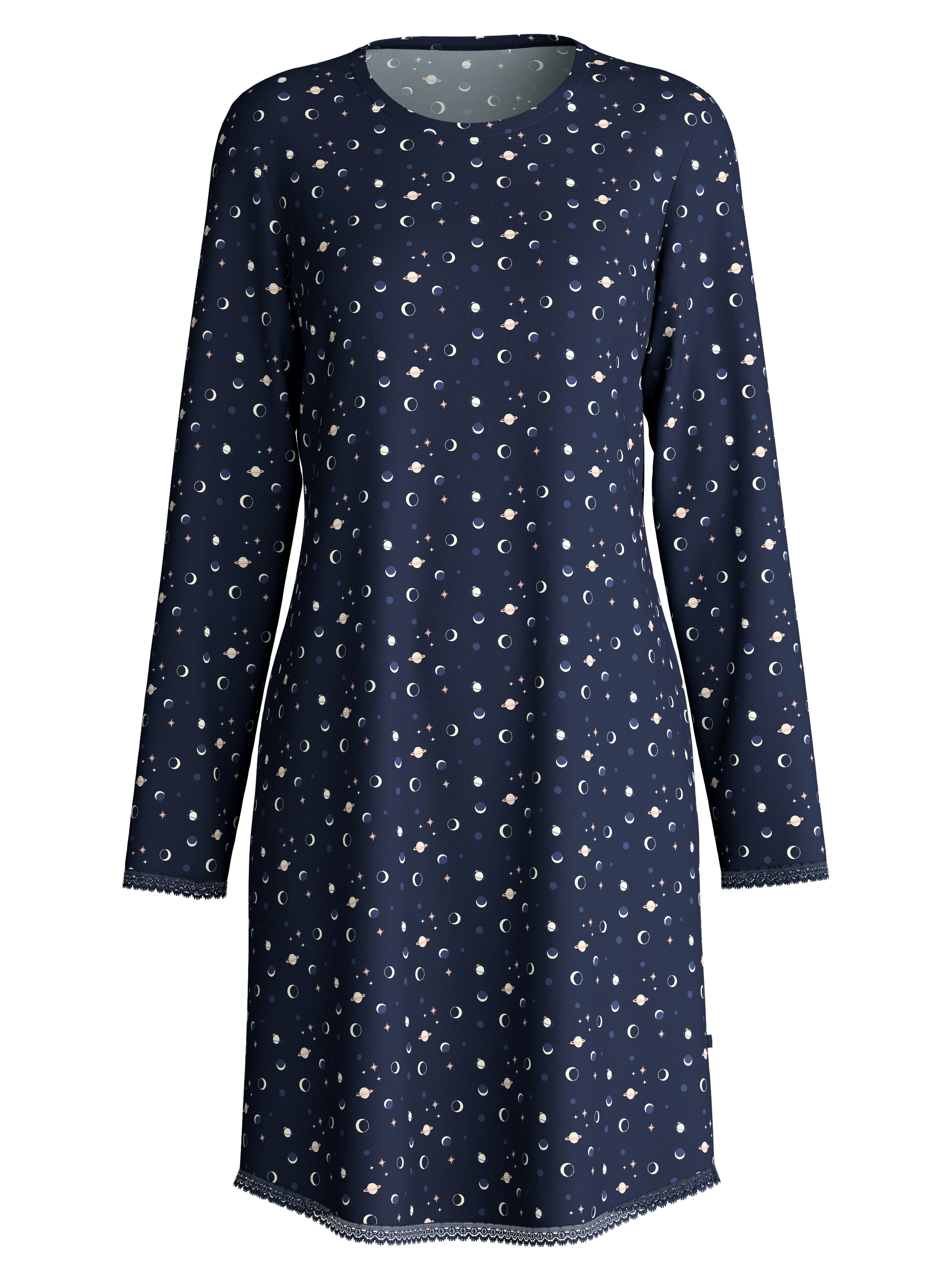 CALIDA Nachthemd "Flower Nights", bequem, Pure Cotton, Langarm, Knopfleiste günstig online kaufen