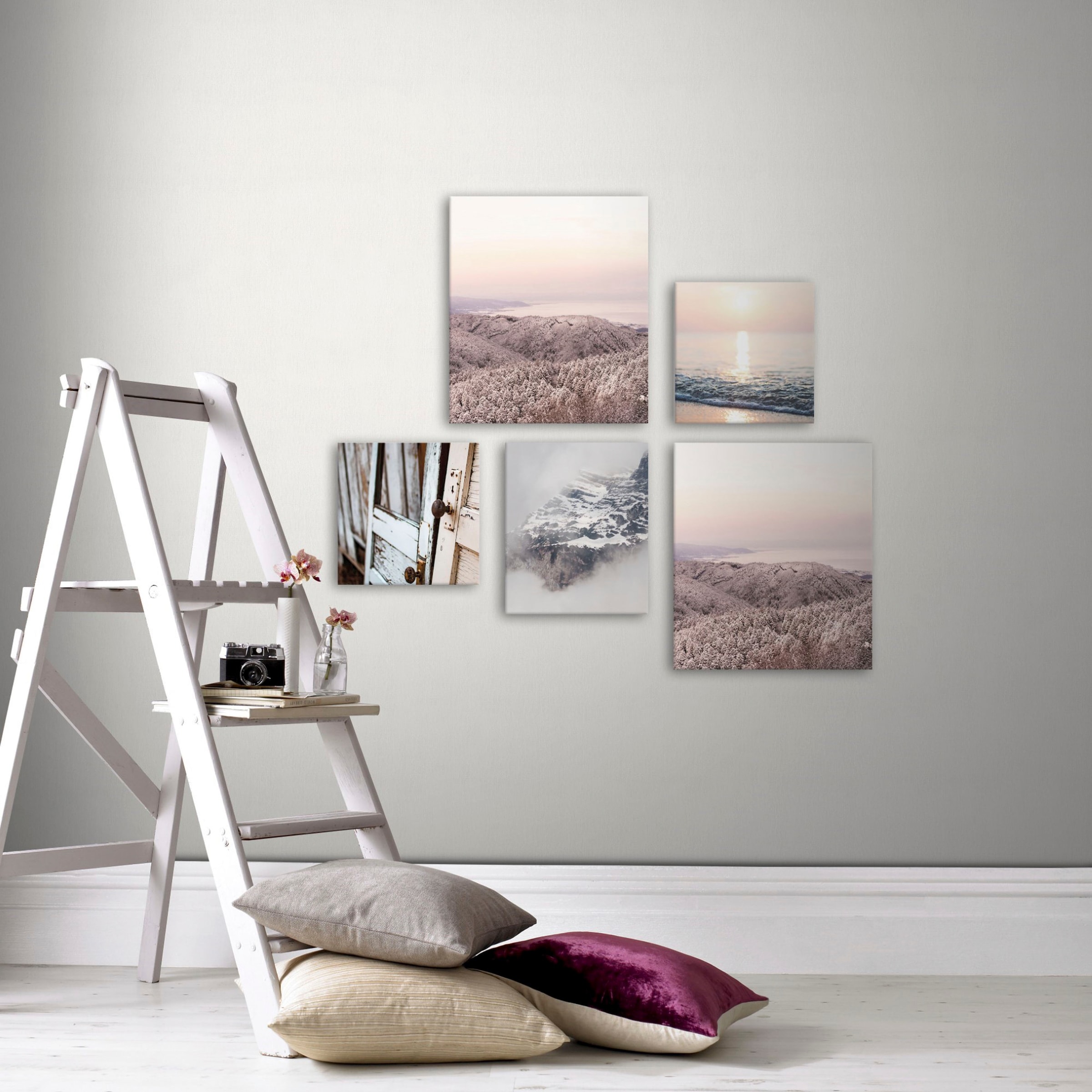 Art for the home Leinwandbild "Soft Temptation Ruhe", Natur, (Set, 5 St.), günstig online kaufen