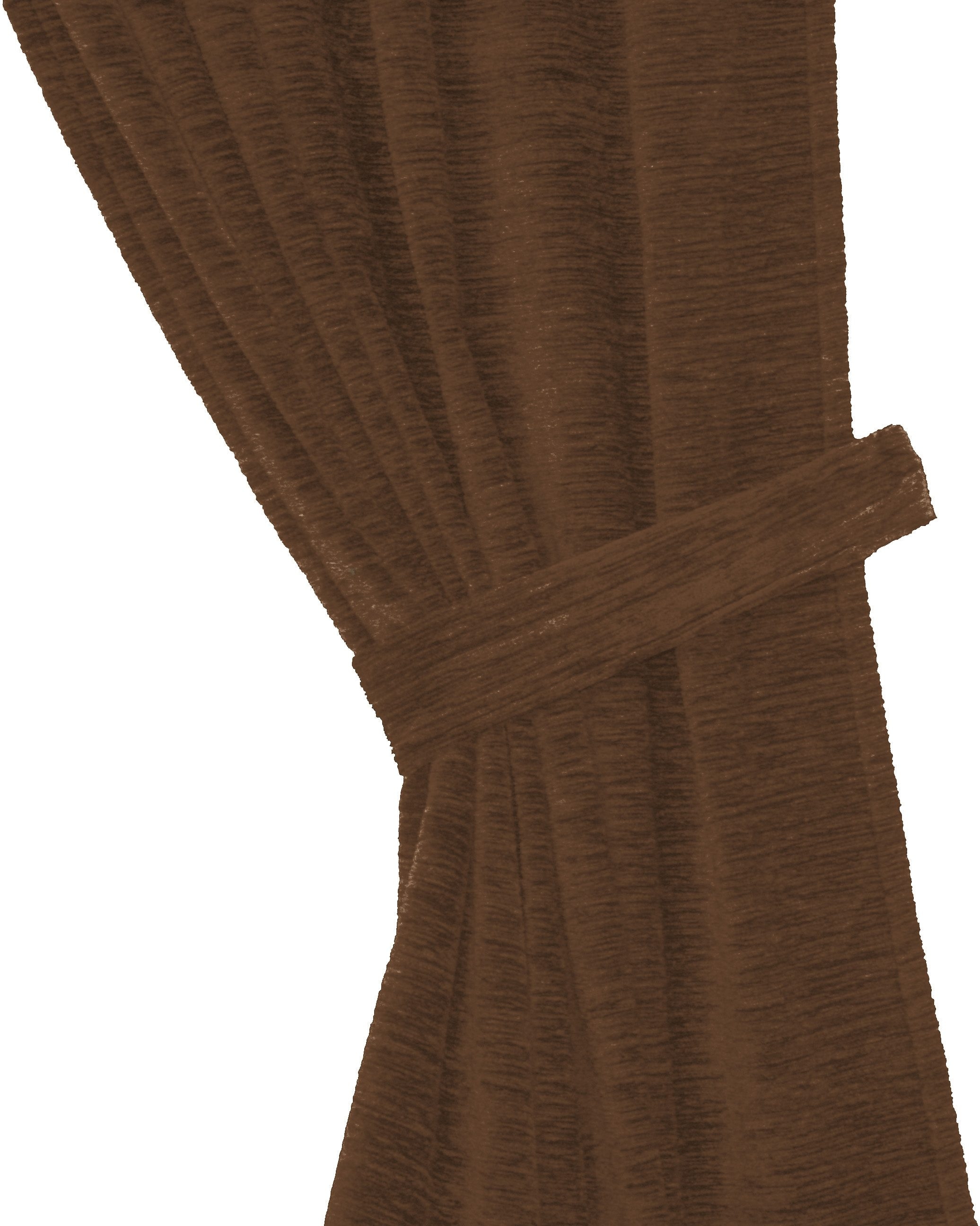 Raffhalter WIRTH, B:60cm H:6cm, braun, Polyacryl, Raffhalter, "Thermo-Chenille 288g/m²", 2-er Set