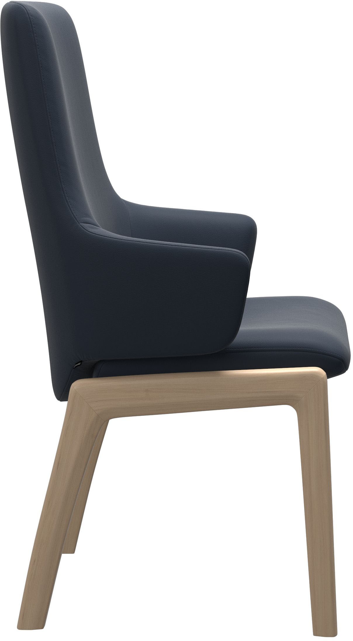 Stressless® Polsterstuhl »Laurel«, Leder PALOMA, High Back mit Armlehne, Größe L, mit abgerundeten Beinen in Schwarz