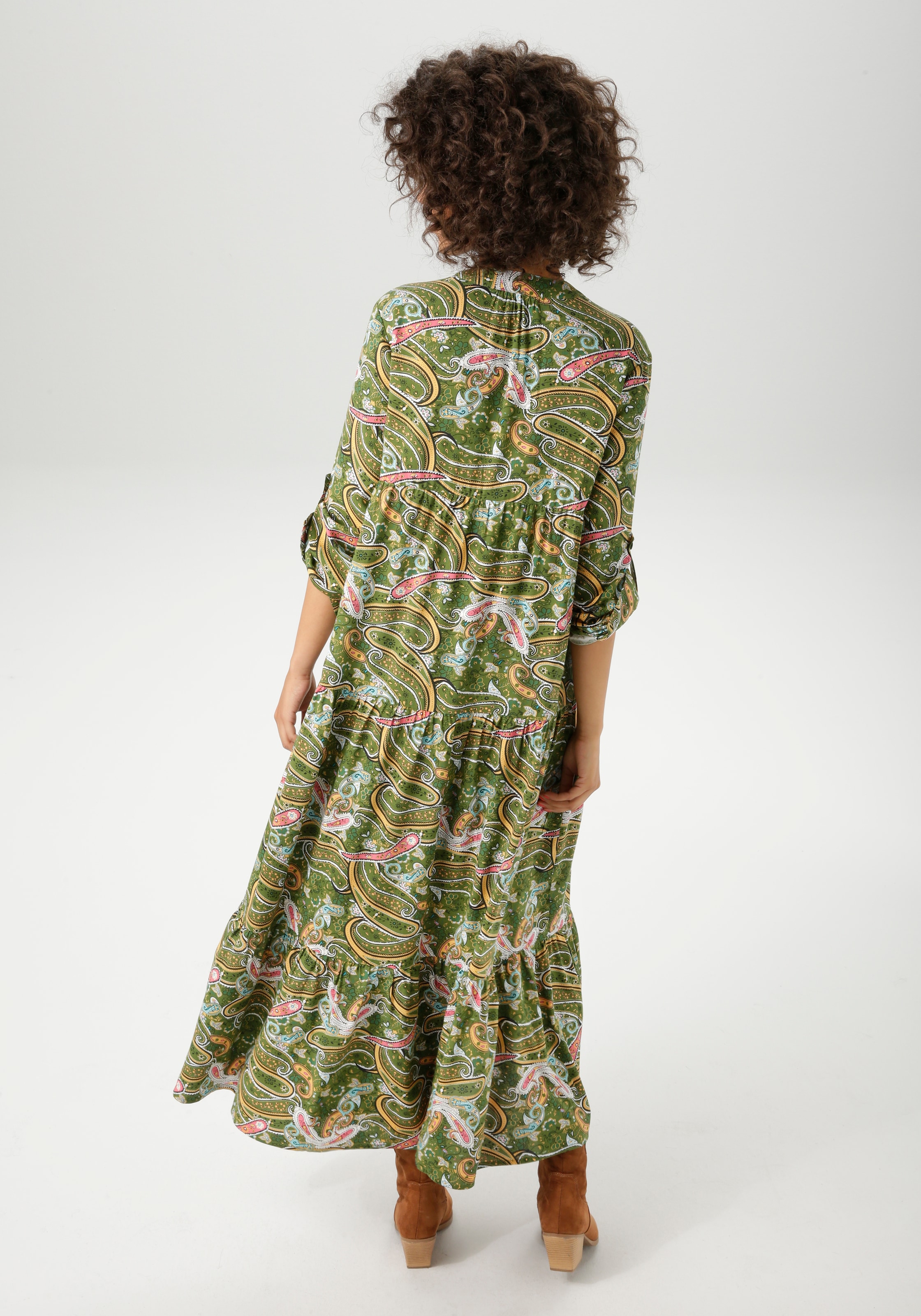 Aniston CASUAL Maxikleid, mit farbenfrohen Paisley-Muster bedruckt - NEUE KOLLEKTION
